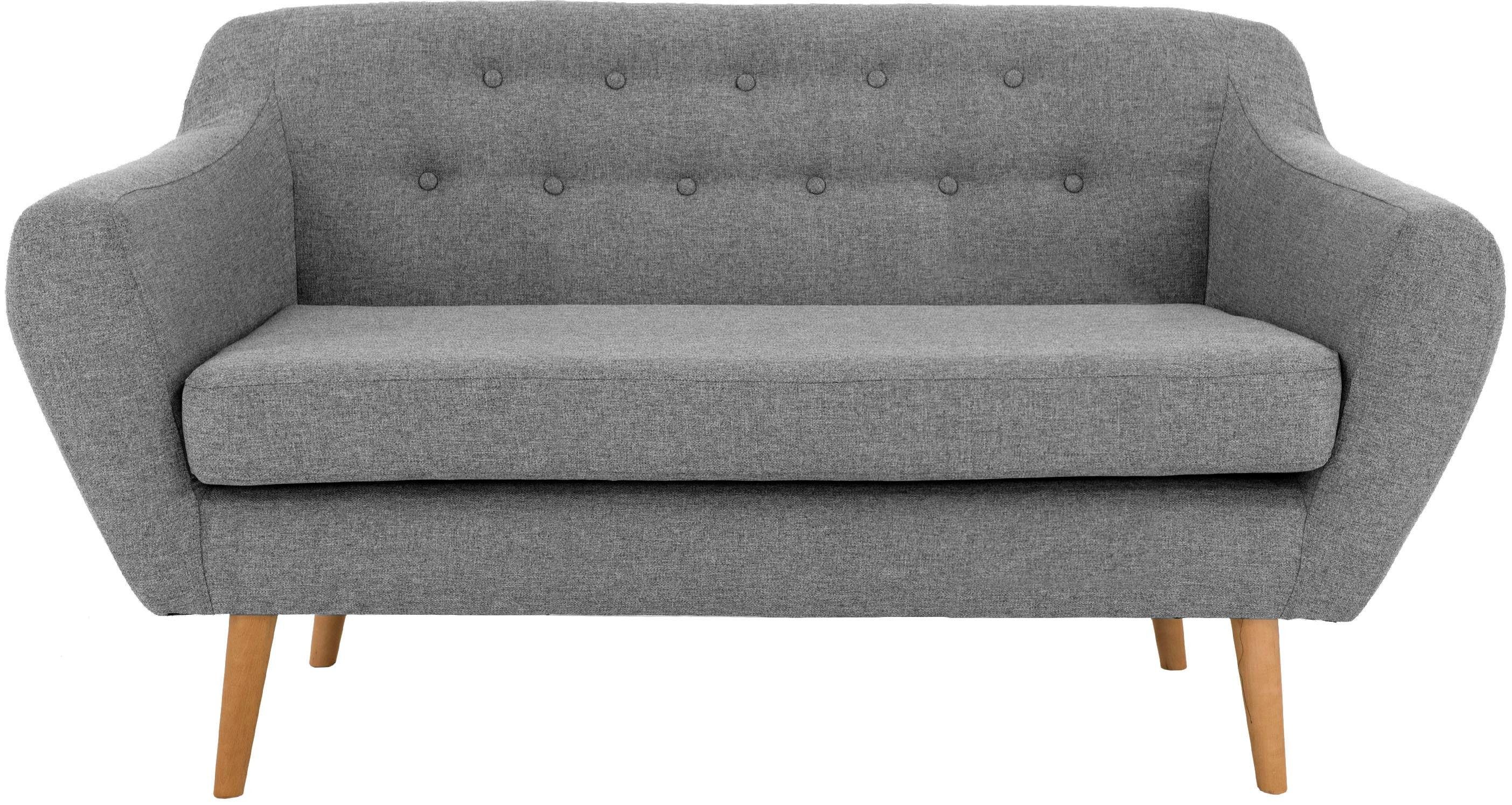 andas 2-zitsbank Hol met capitonnage achter in scandinavische stijl