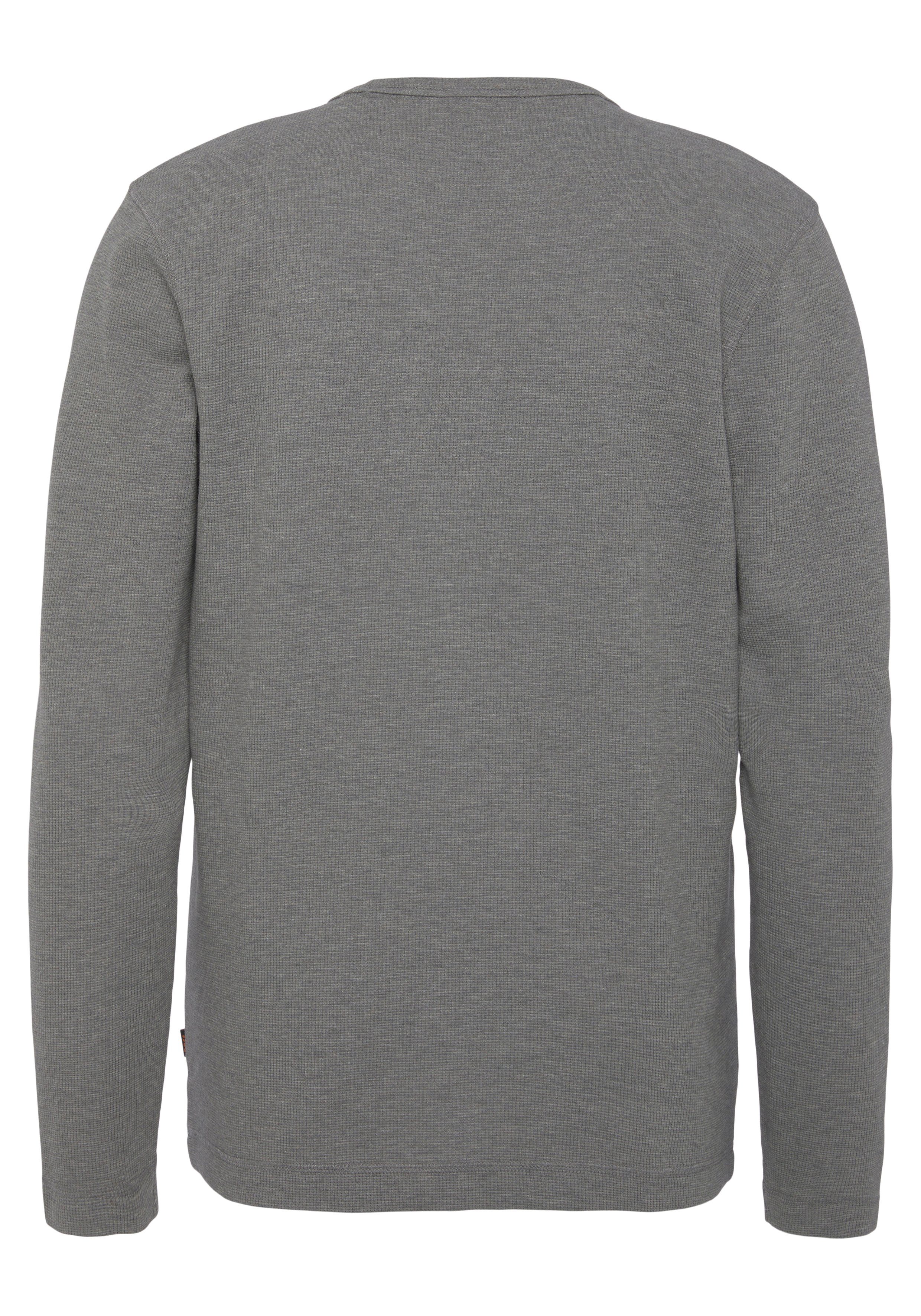 Boss Orange Shirt met lange mouwen met contrastband in de kraag