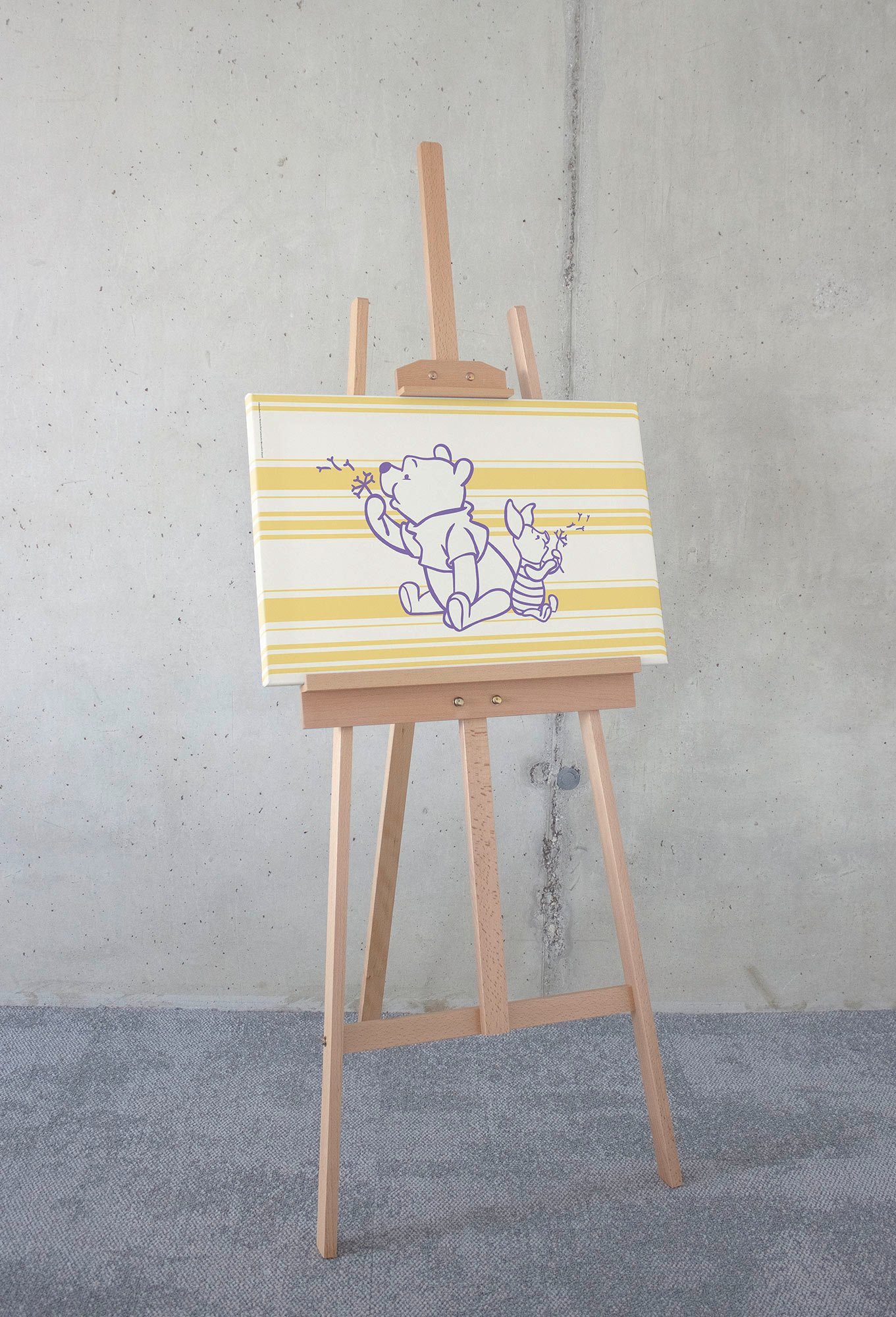 Komar Artprint op linnen Winnie the Pooh Dandelions - Afmeting 40 x 60 cm (1 stuk)