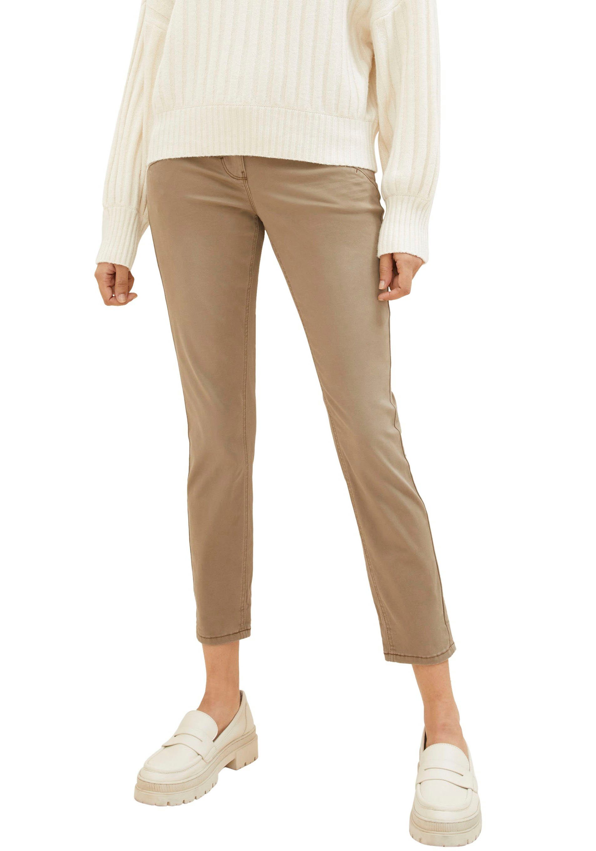 Tom Tailor 7/8 broek met strikband aan de boord dames 7/8-broeken maat 36 bruin