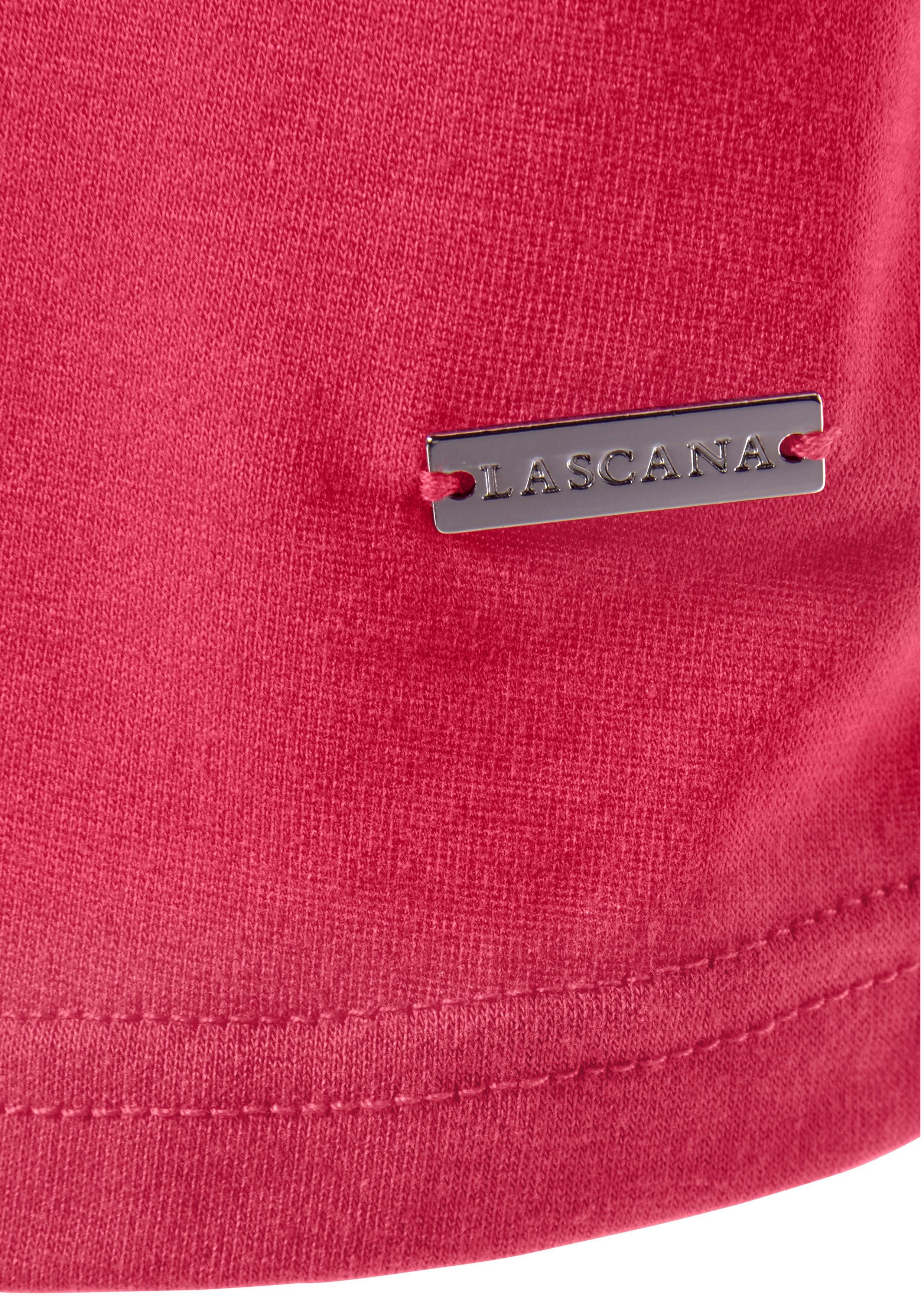Lascana Negligé met kanten details en verstelbare bandjes