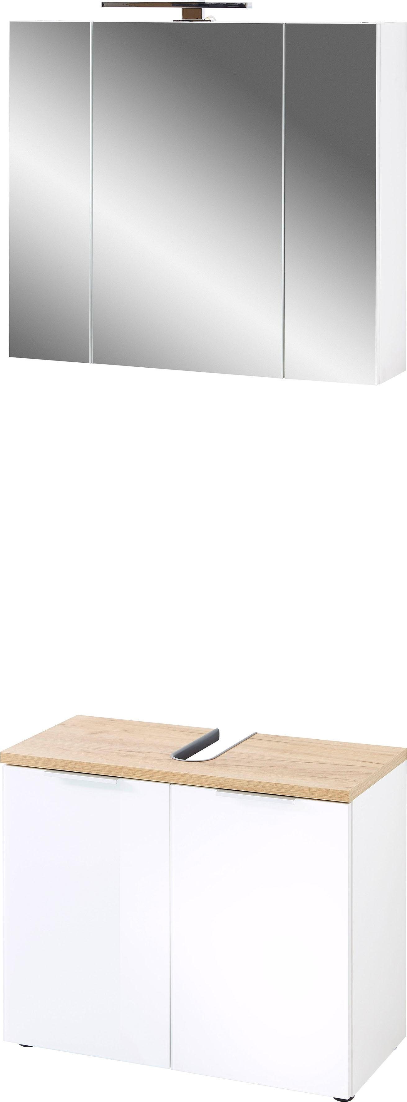 GERMANIA Badkamerserie Pescara (set, 2-delig) badmeubelsets wit