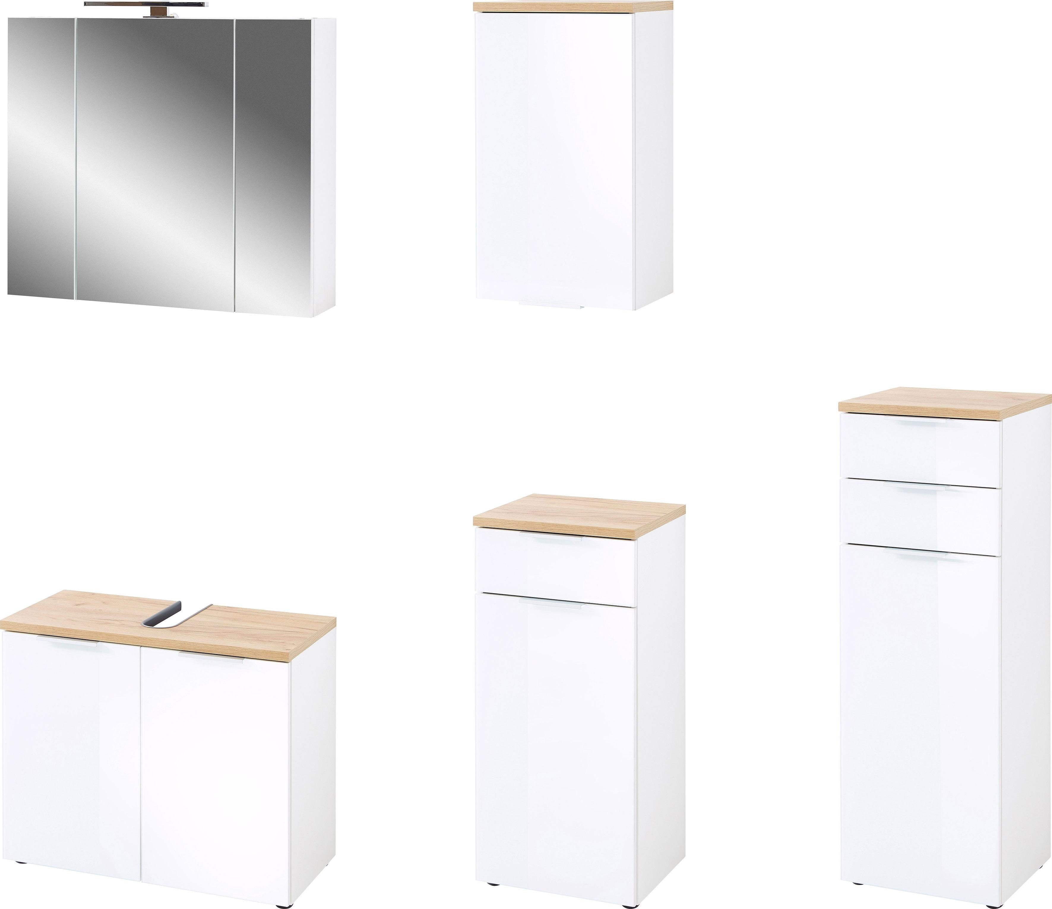 GERMANIA Badkamerserie Pescara (set, 5-delig) badmeubelsets wit