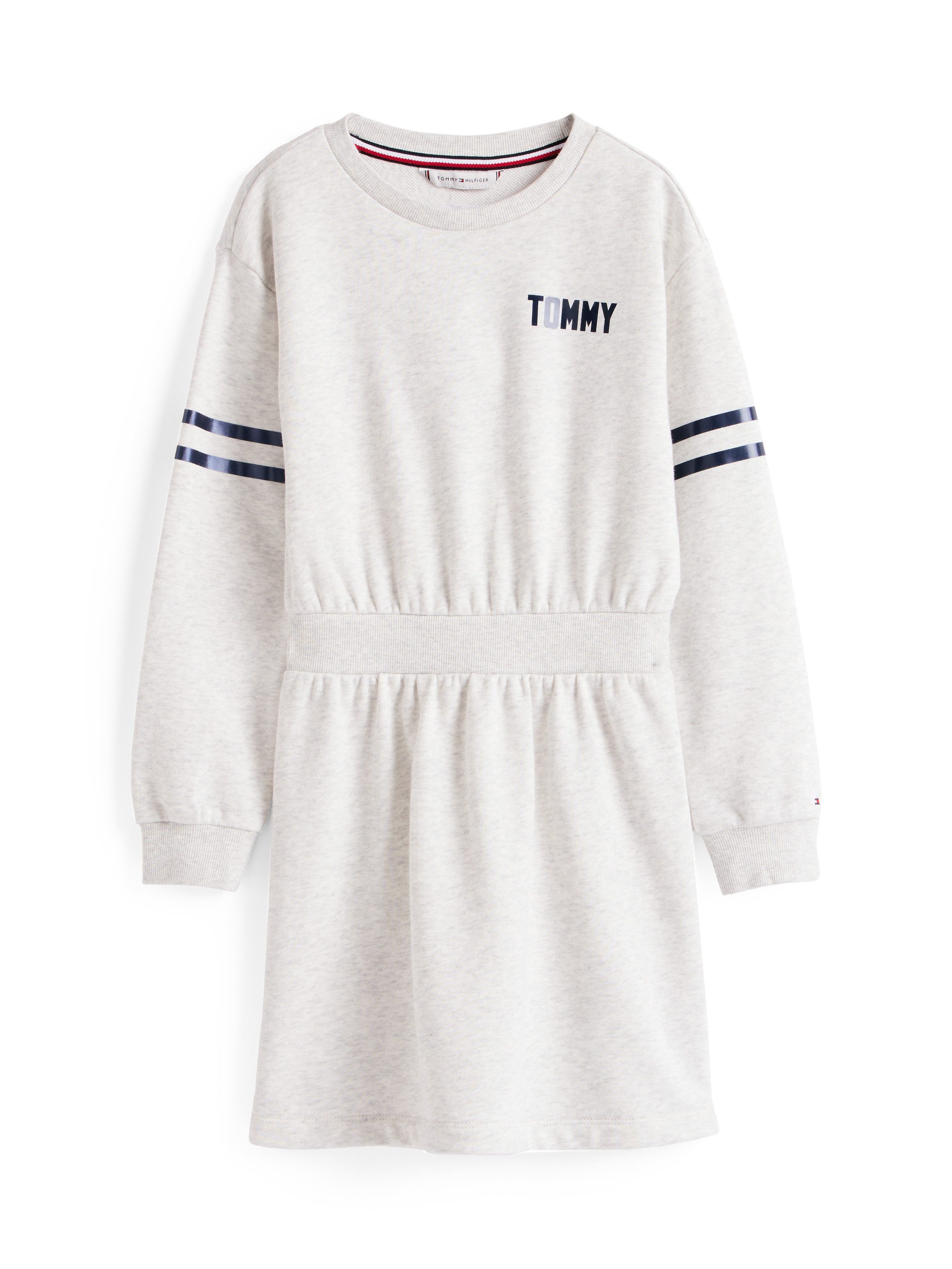 Tommy Hilfiger Sweatjurk SATIN APPLIQUE HWK DRESS LS