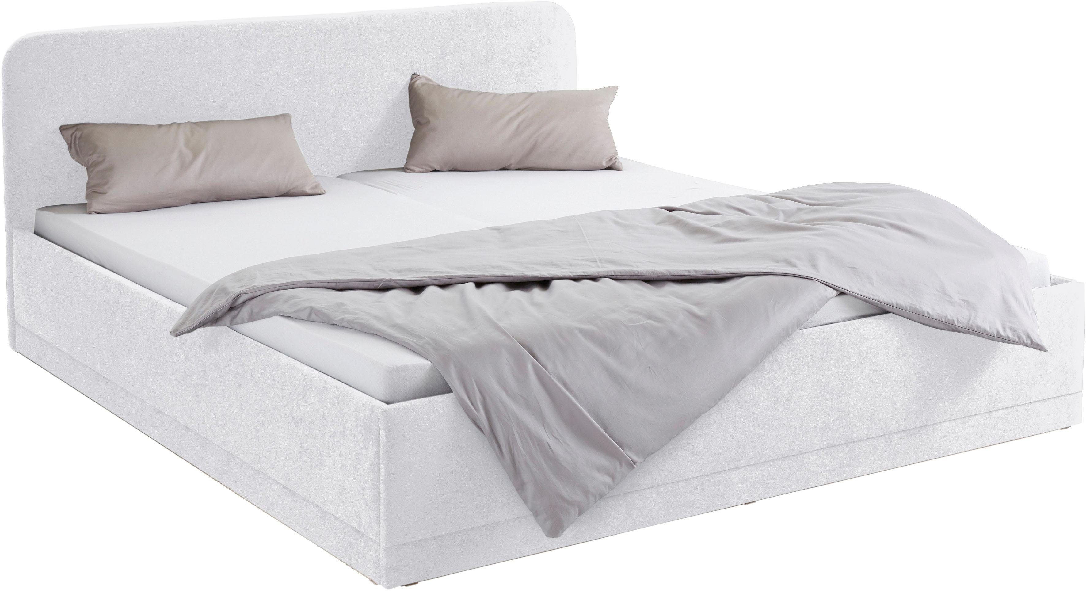 Westfalia Polsterbetten Gestoffeerd bed met bedkist bij uitvoering met matras