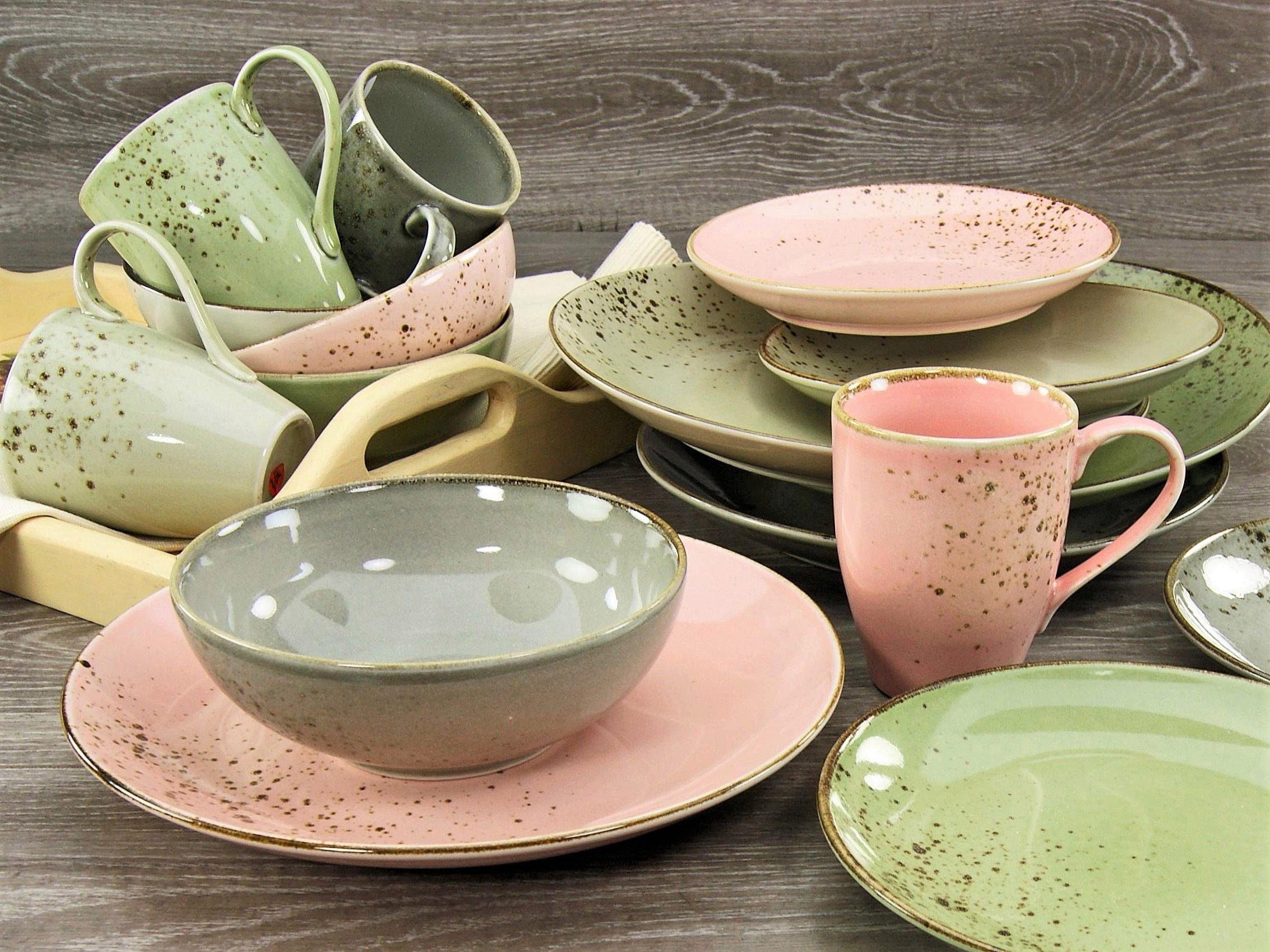 CreaTable Combi-servies Servies-set NATURE COLLECTION Vintage Garden (16-delig)