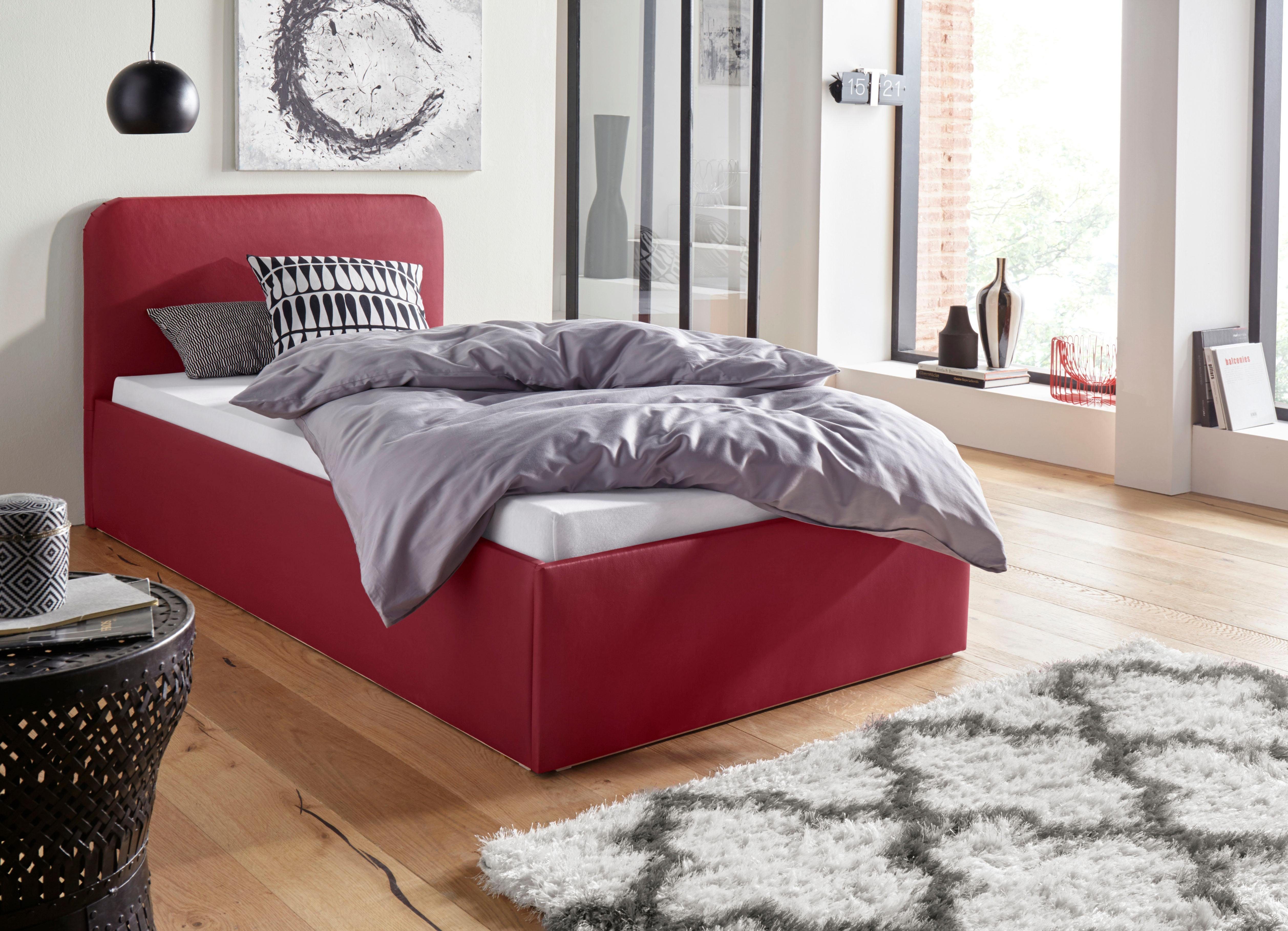 Westfalia Polsterbetten Gestoffeerd bed met bedkist bij uitvoering met matras