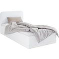 bed met micro-velours wit bed met micro-velours wit