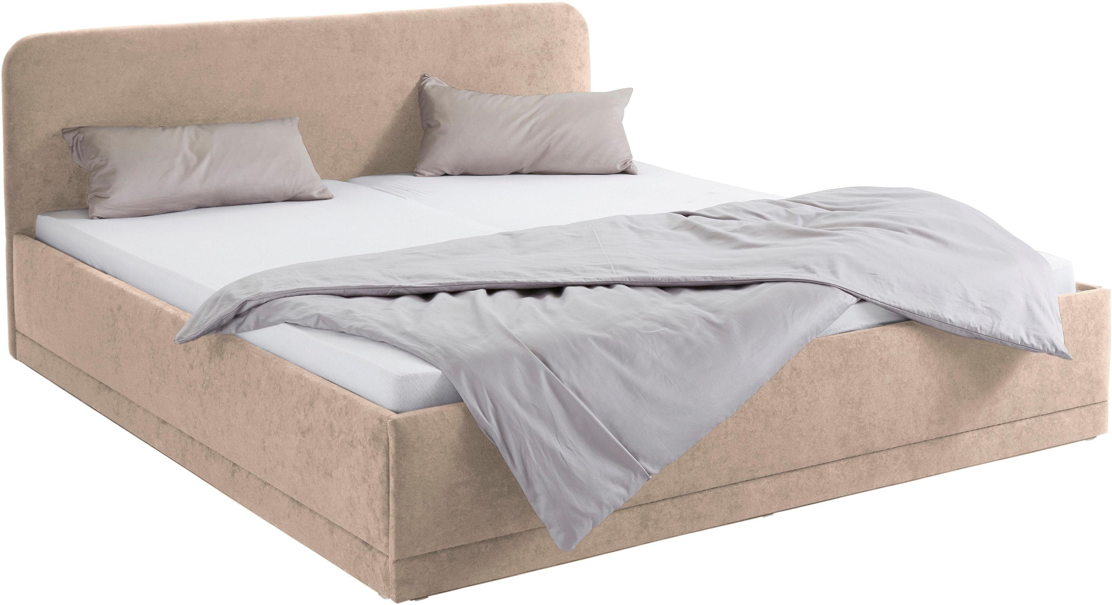 Westfalia Polsterbetten Gestoffeerd bed met bedkist bij uitvoering met matras
