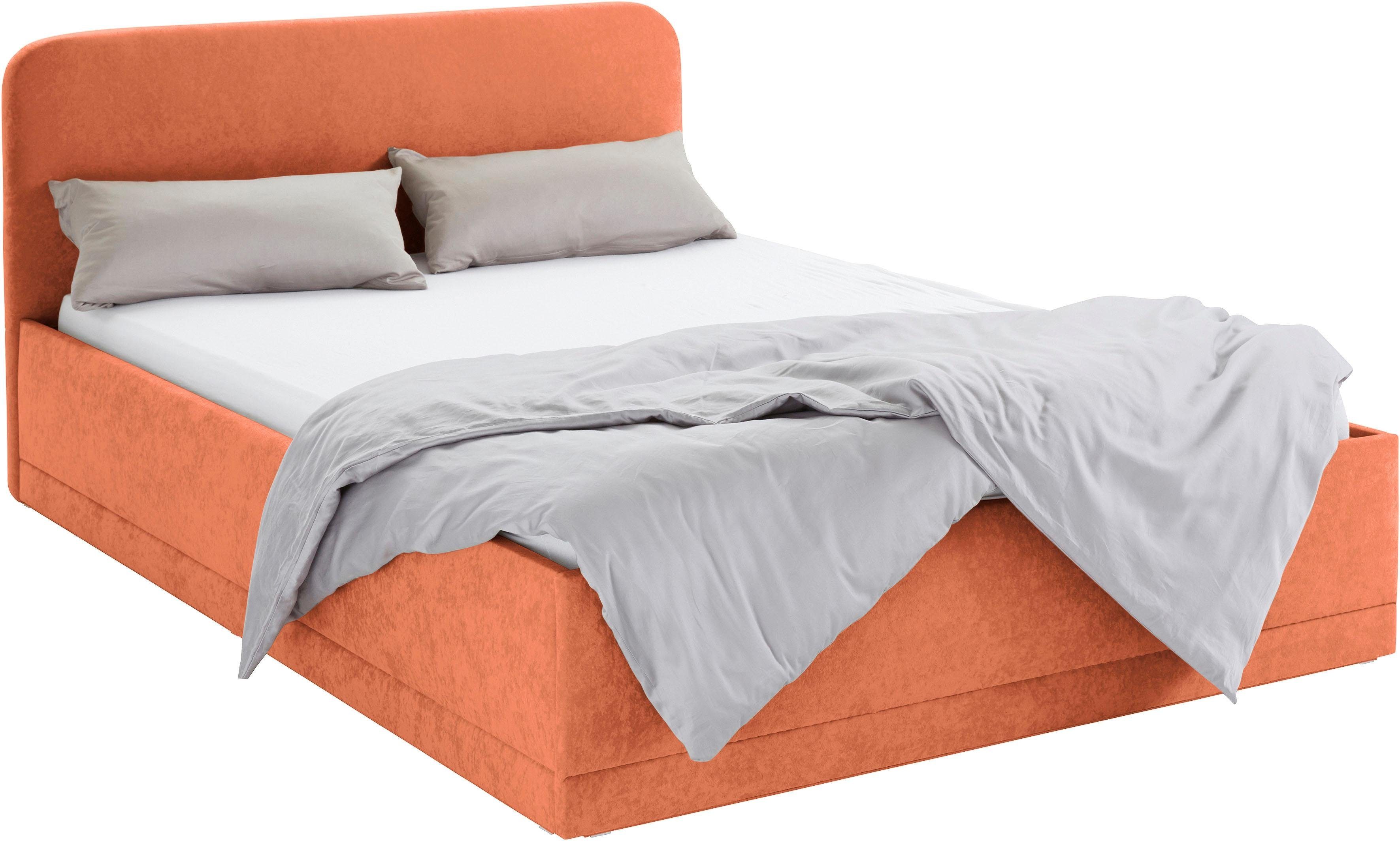 Westfalia Polsterbetten Gestoffeerd bed met bedkist bij uitvoering met matras