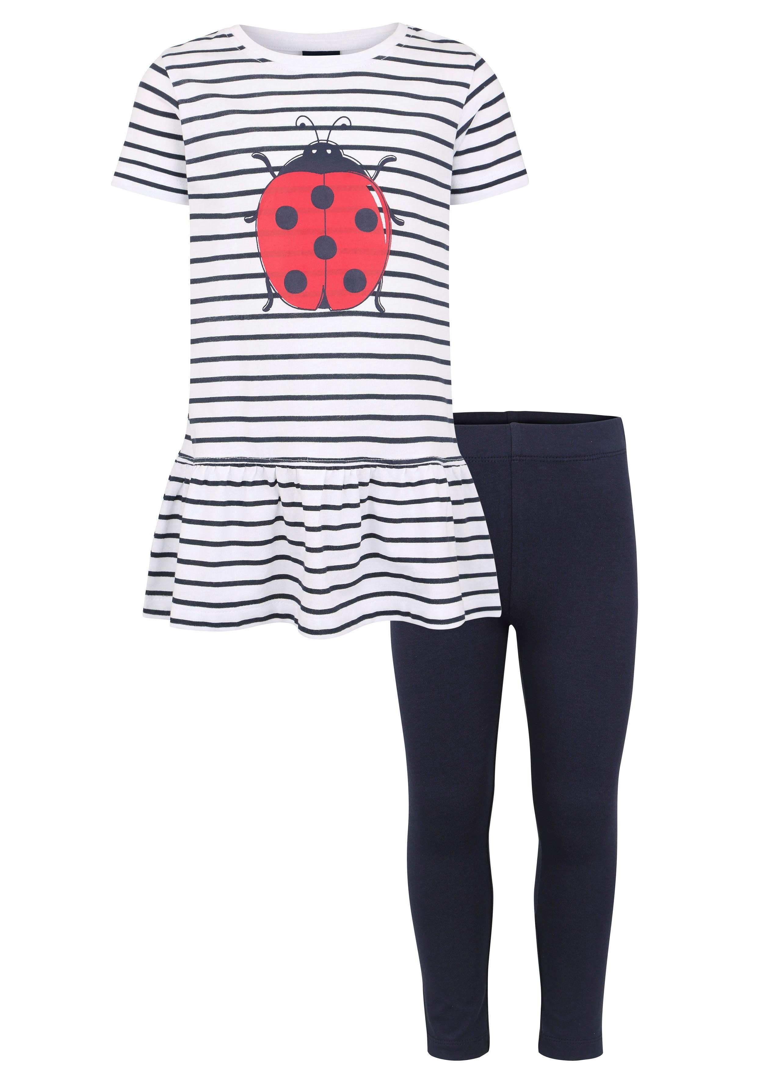 KIDSWORLD Shirt & legging met schattig lieveheersbeestjesmotief (set, 2-delig)