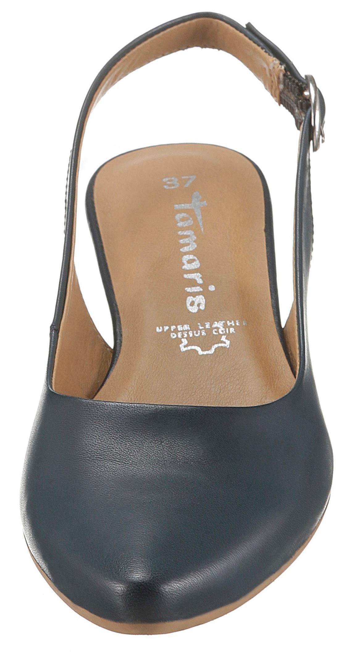 Tamaris Slingback pumps TRINA avondschoen, zomerschoen, blokhak, in eenvoudig ontwerp