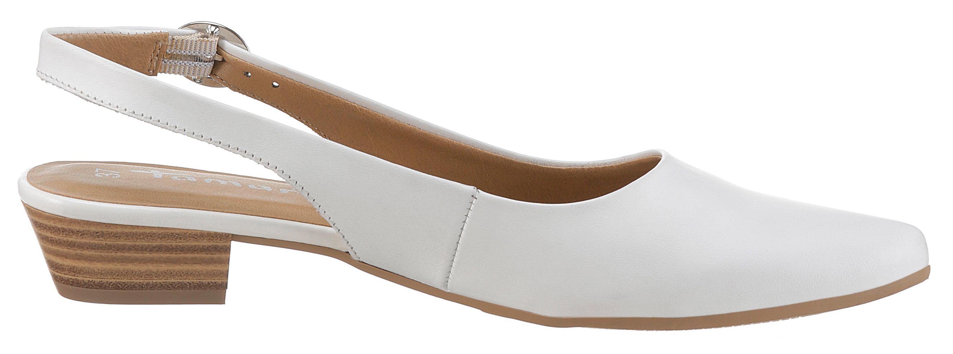 Tamaris Slingback pumps TRINA avondschoen, zomerschoen, blokhak, in eenvoudig ontwerp