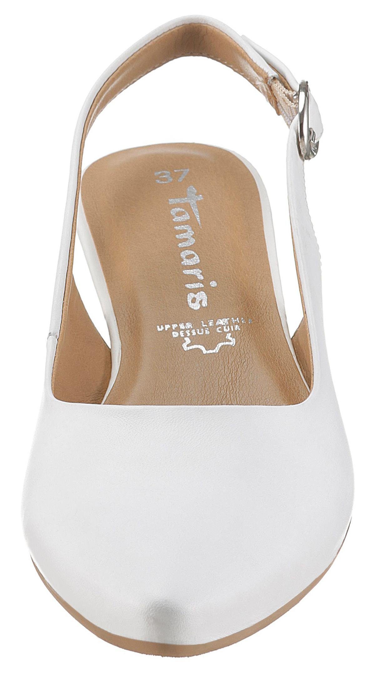 Tamaris Slingback pumps TRINA avondschoen, zomerschoen, blokhak, in eenvoudig ontwerp