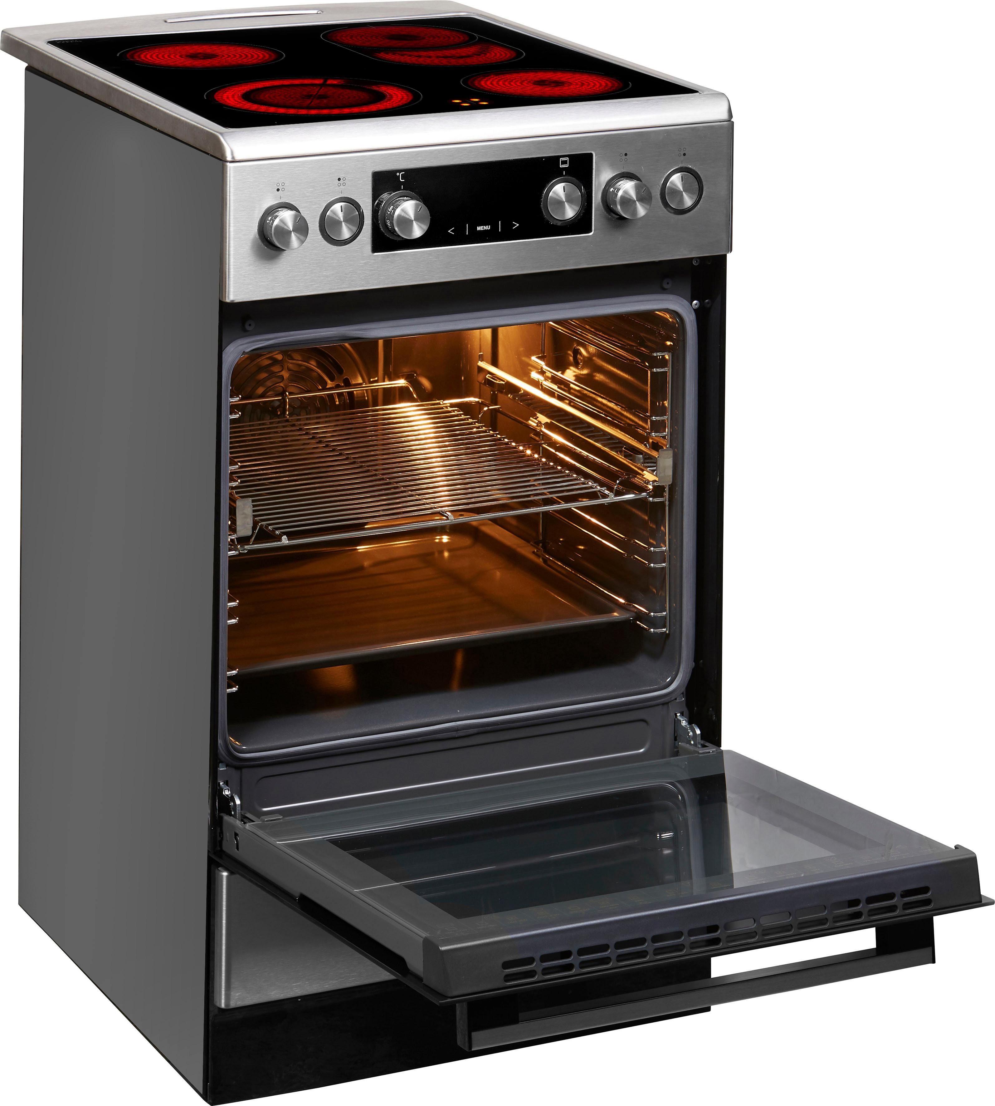Amica Vrijstaand elektrisch fornuis SHC 904 100 soft-closesysteem