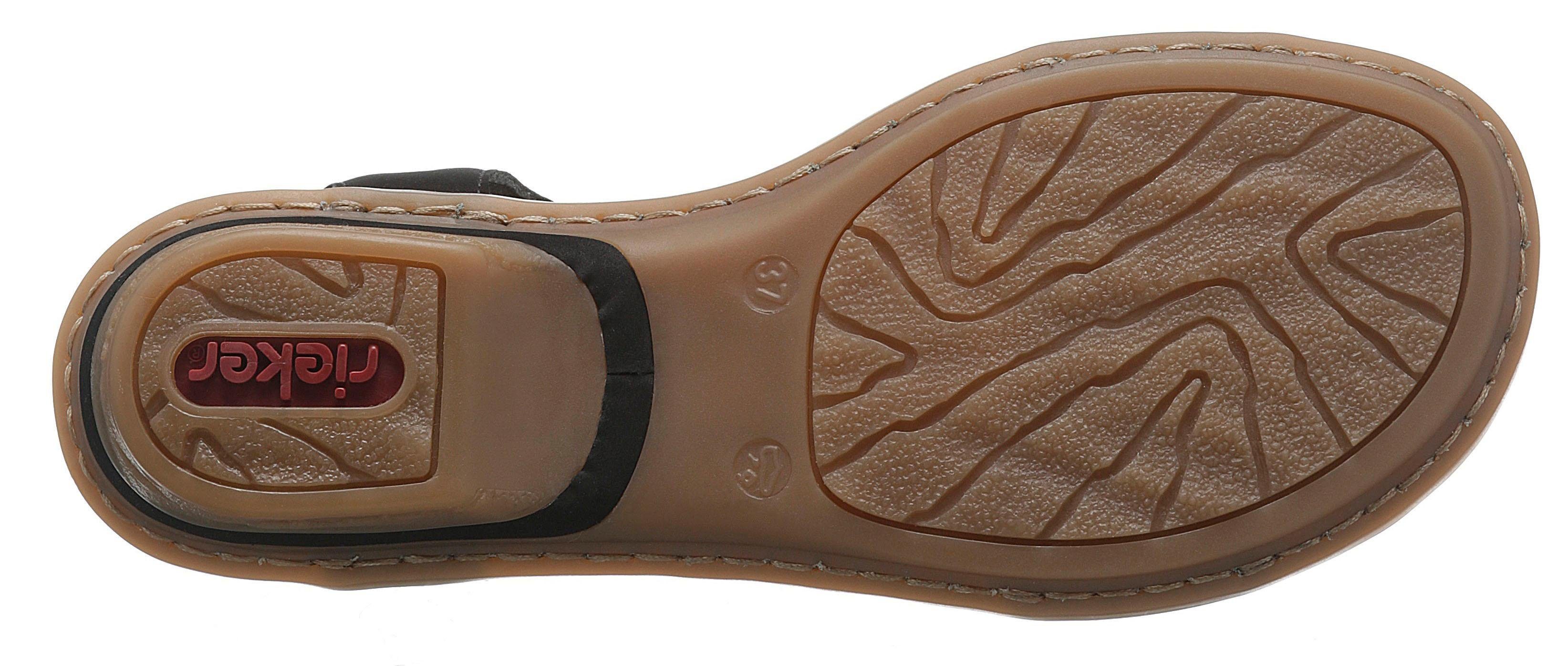 Rieker Sandaaltjes zomerschoen, sandaal, sleehak, in moderne look