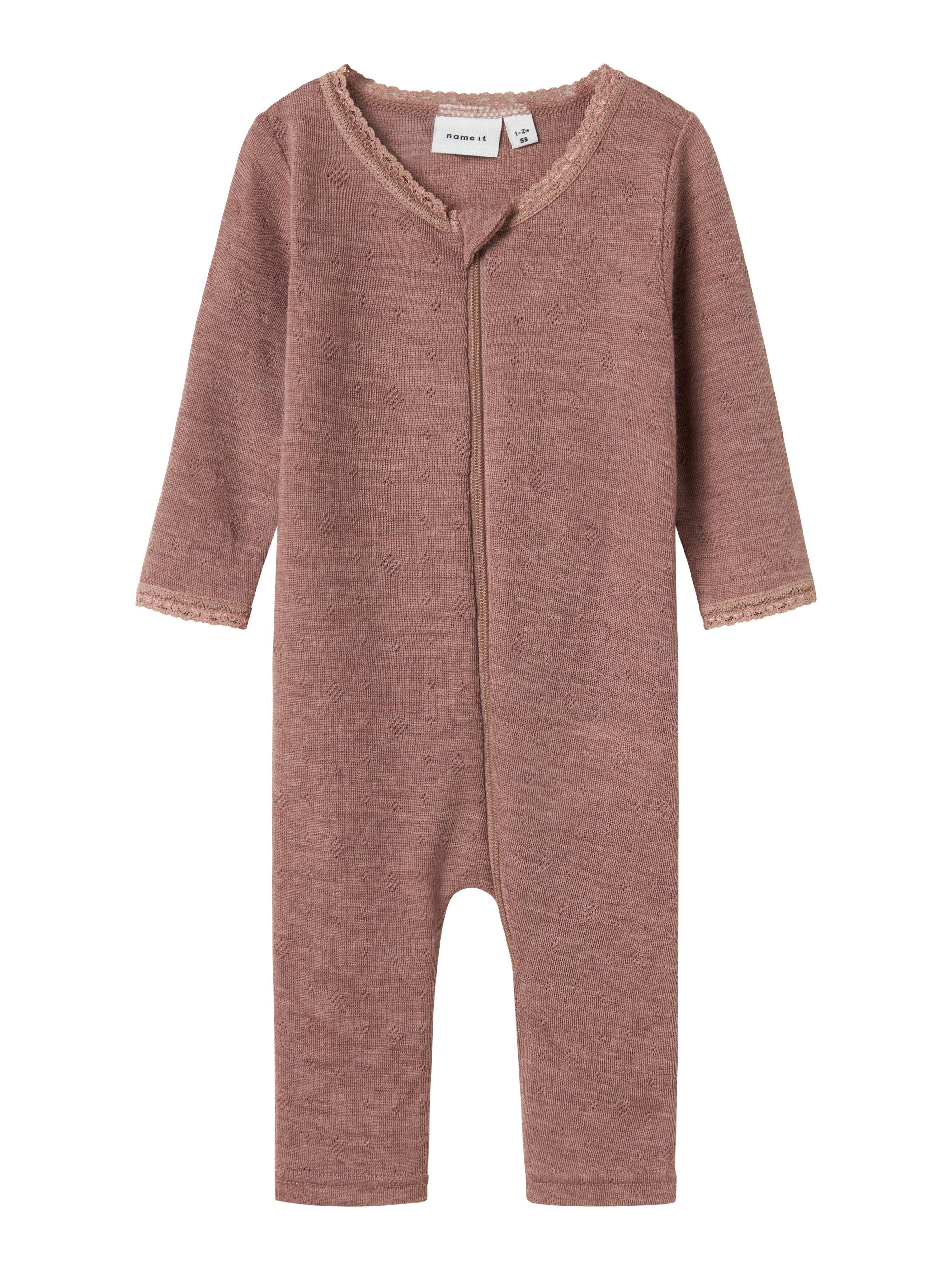 Name It Pyjama NBFWANG WOOL NEEDLE NIGHTSUIT SOLID NOOS