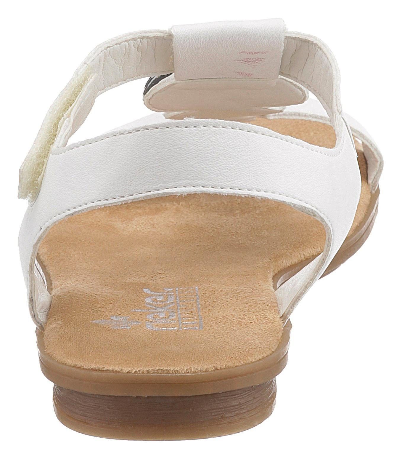 Rieker Sandalen zomerschoen, sandaal, blokhak, met decoratieve applicatie