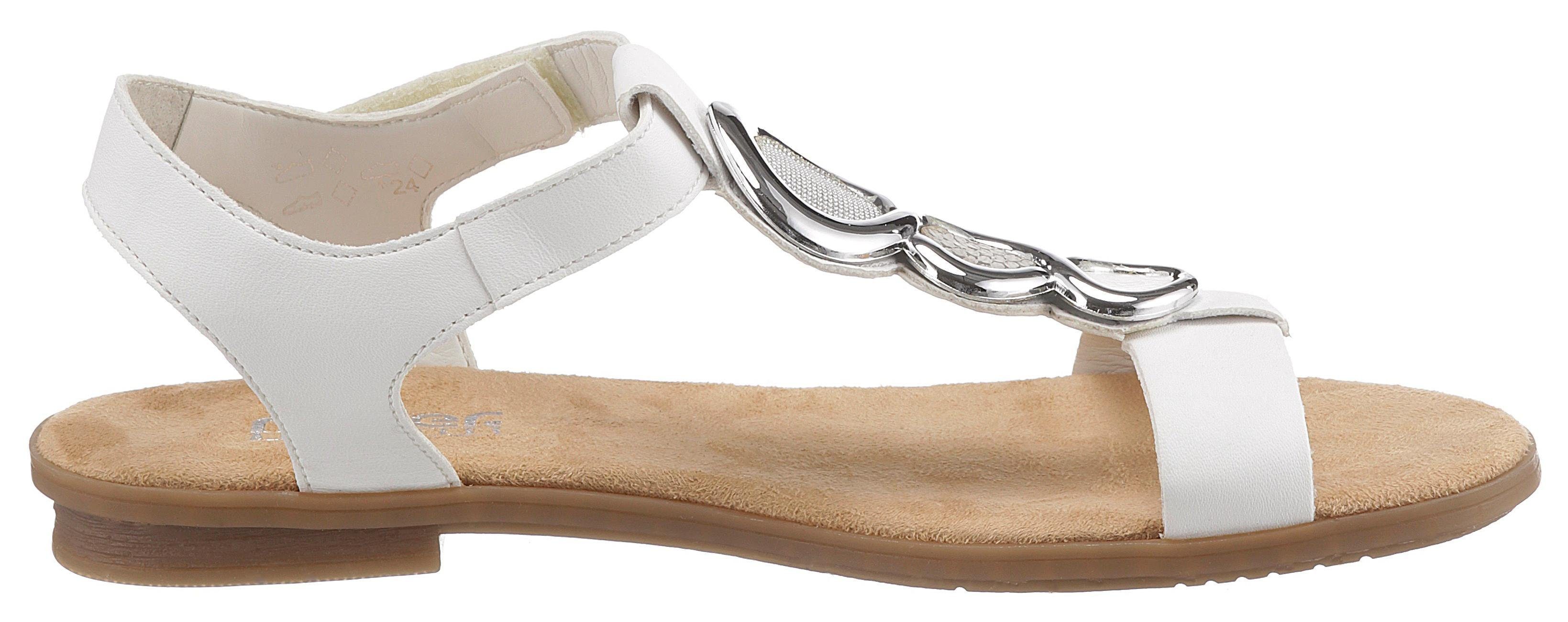 Rieker Sandalen zomerschoen, sandaal, blokhak, met decoratieve applicatie