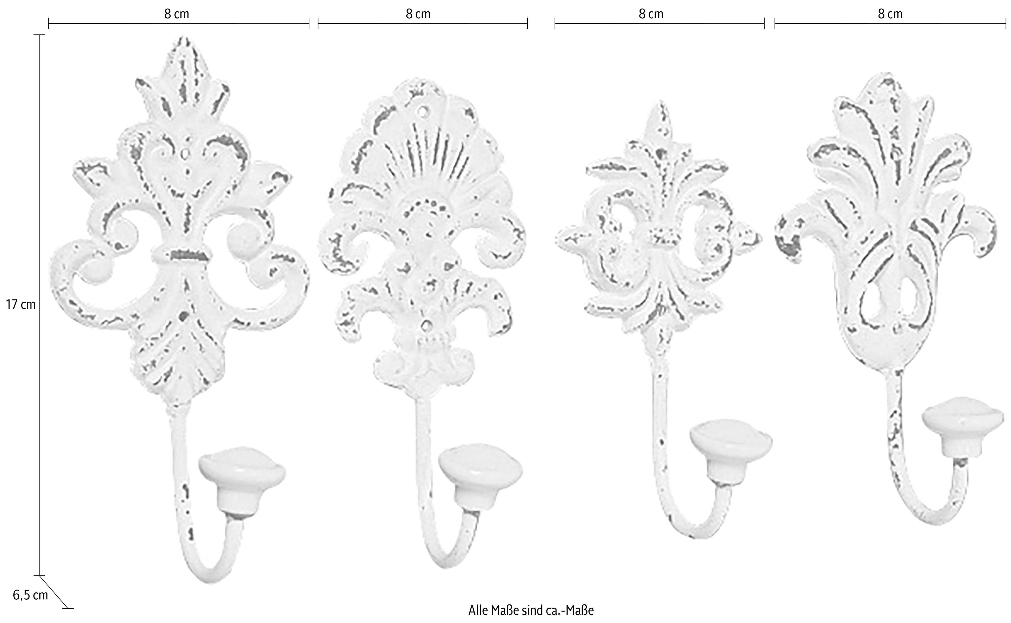 Home affaire Wandhaak Ivy (set, 4 stuks)