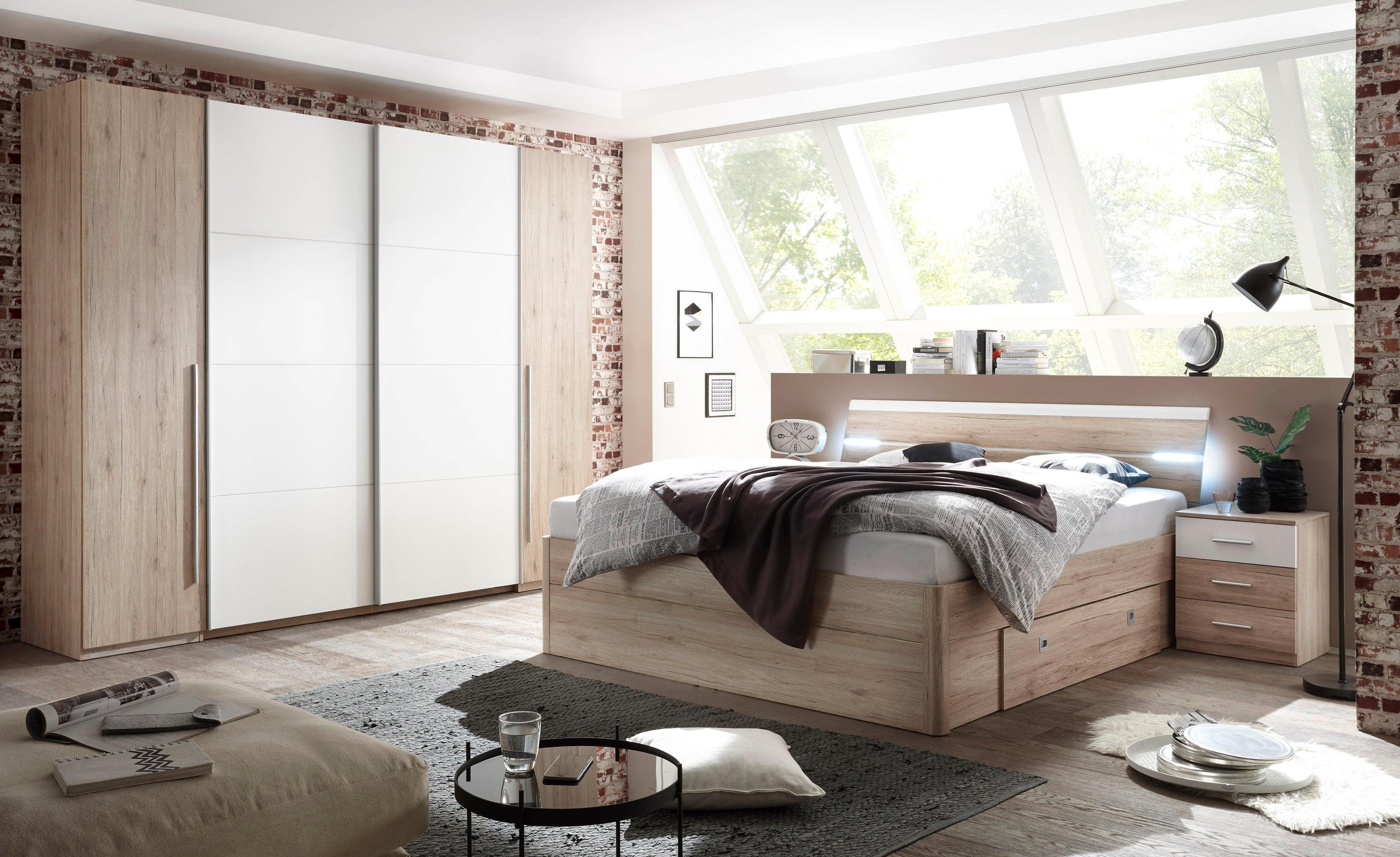 Schlafkontor Ledikant met bergruimte Bed inclusief bedlades en nachtkastjes