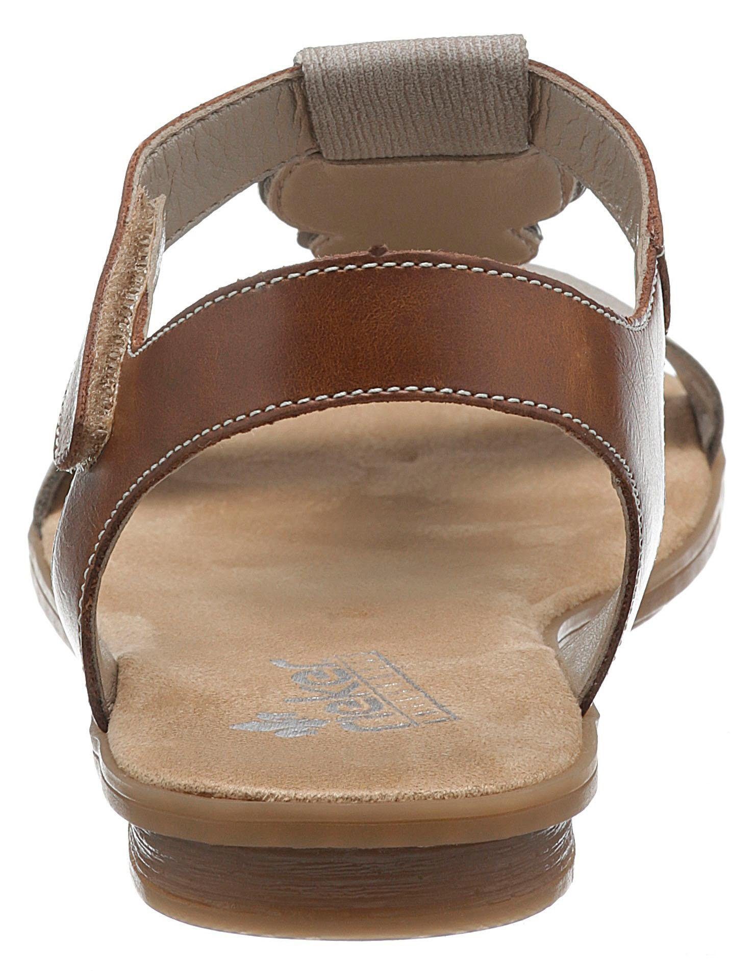 Rieker Sandalen zomerschoen, sandaal, blokhak, met trendy decoratief element