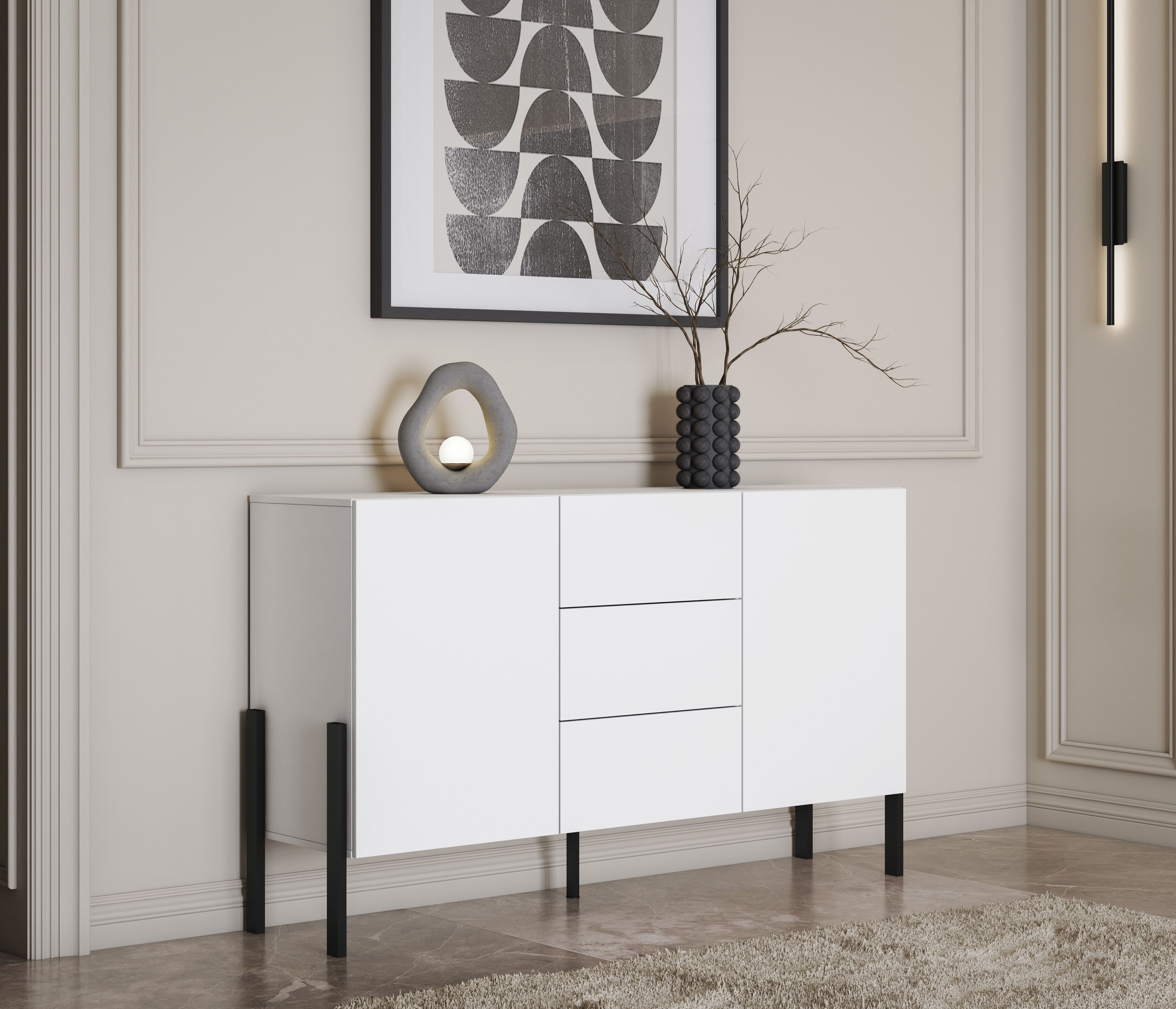 INOSIGN Dressoir Jukon, breedte 150 of 180 cm, moderne grepless commode