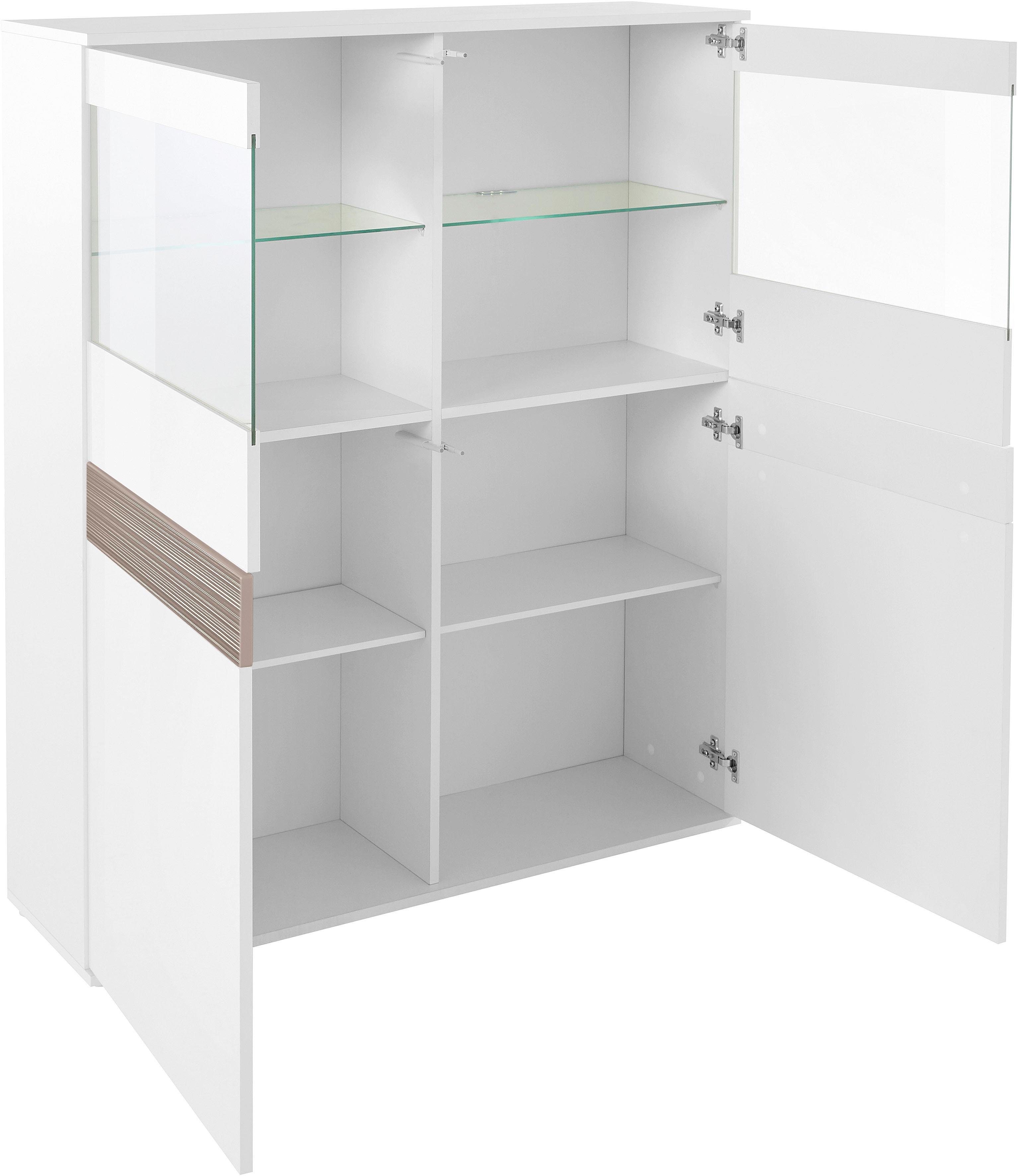 borchardt Möbel Vitrinekast Florence Hoogte 125 cm