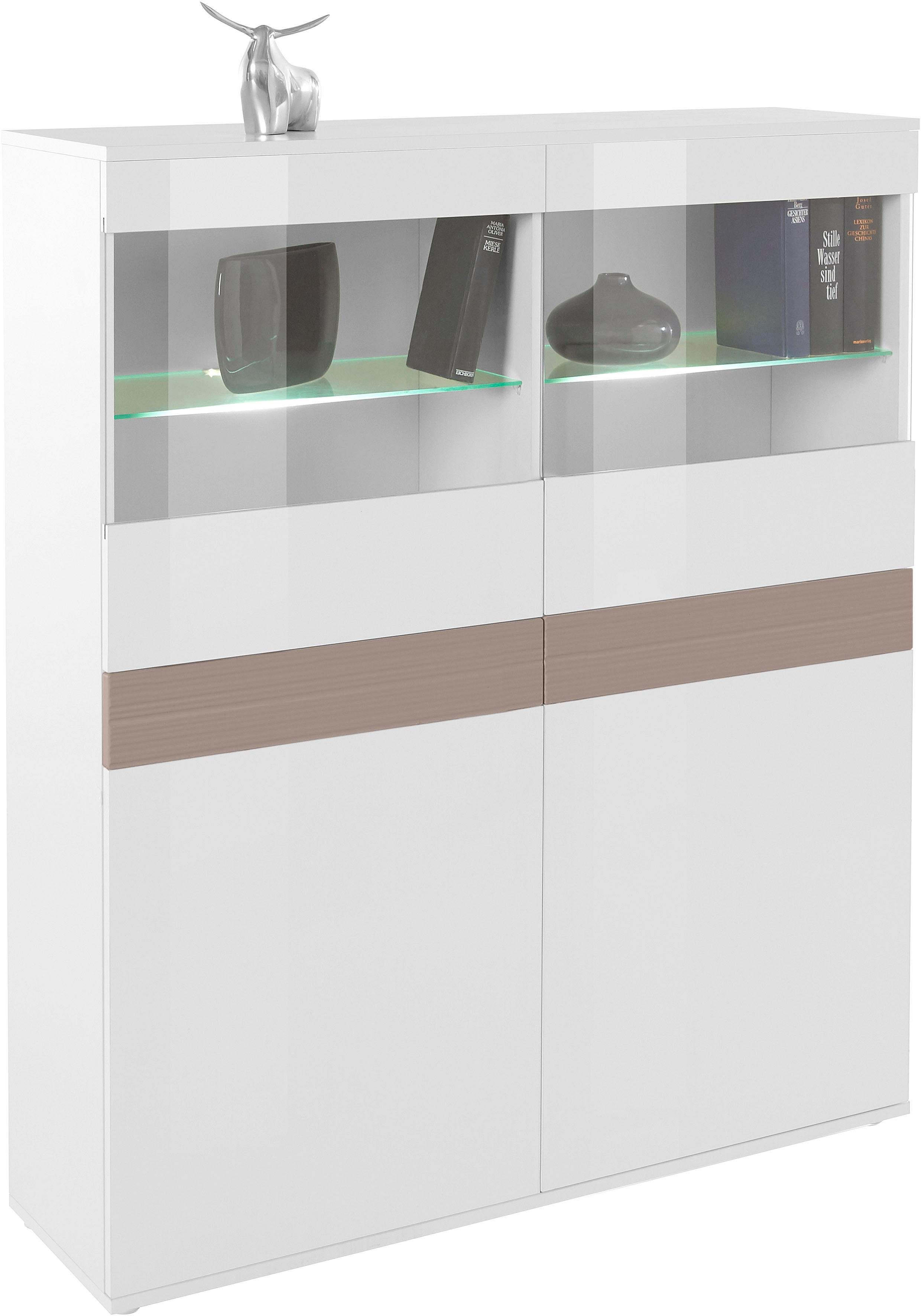 borchardt Möbel Vitrinekast Florence Hoogte 125 cm