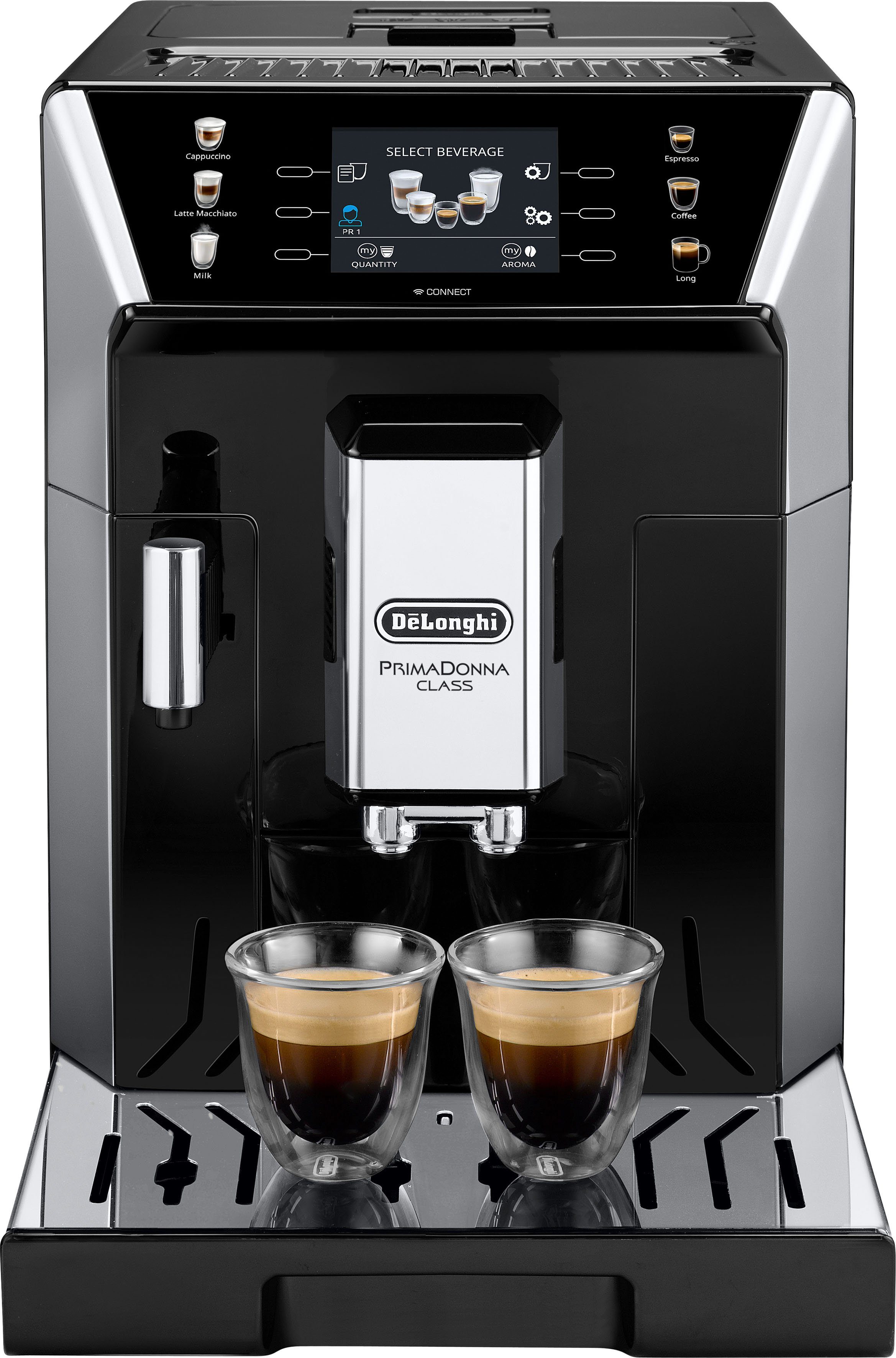 De'Longhi Volautomatisch koffiezetapparaat PrimaDonna Class ECAM 550.65.SB, zwart
