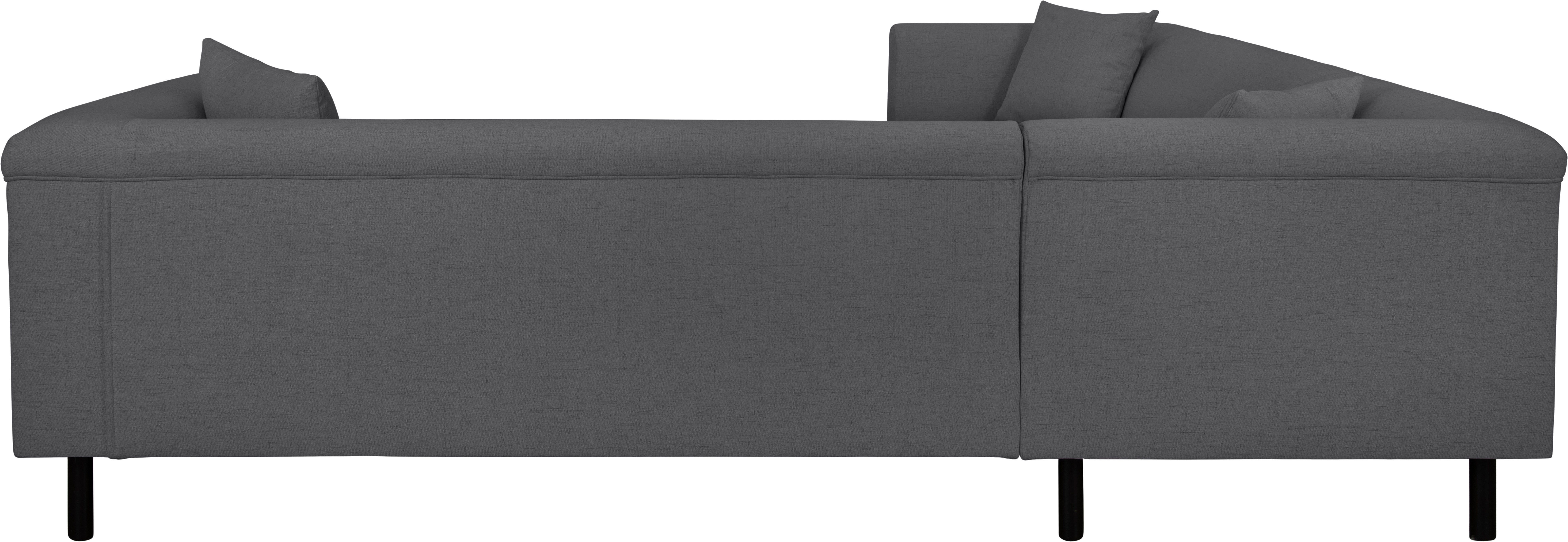 INOSIGN Hoekbank AGNIA L-vorm BxDxH: 244x244x71 cm incl. sierkussen, gelijkbenig, ook in cord