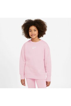 nike sportswear sweatshirt club fleece big kids (girls) crew roze