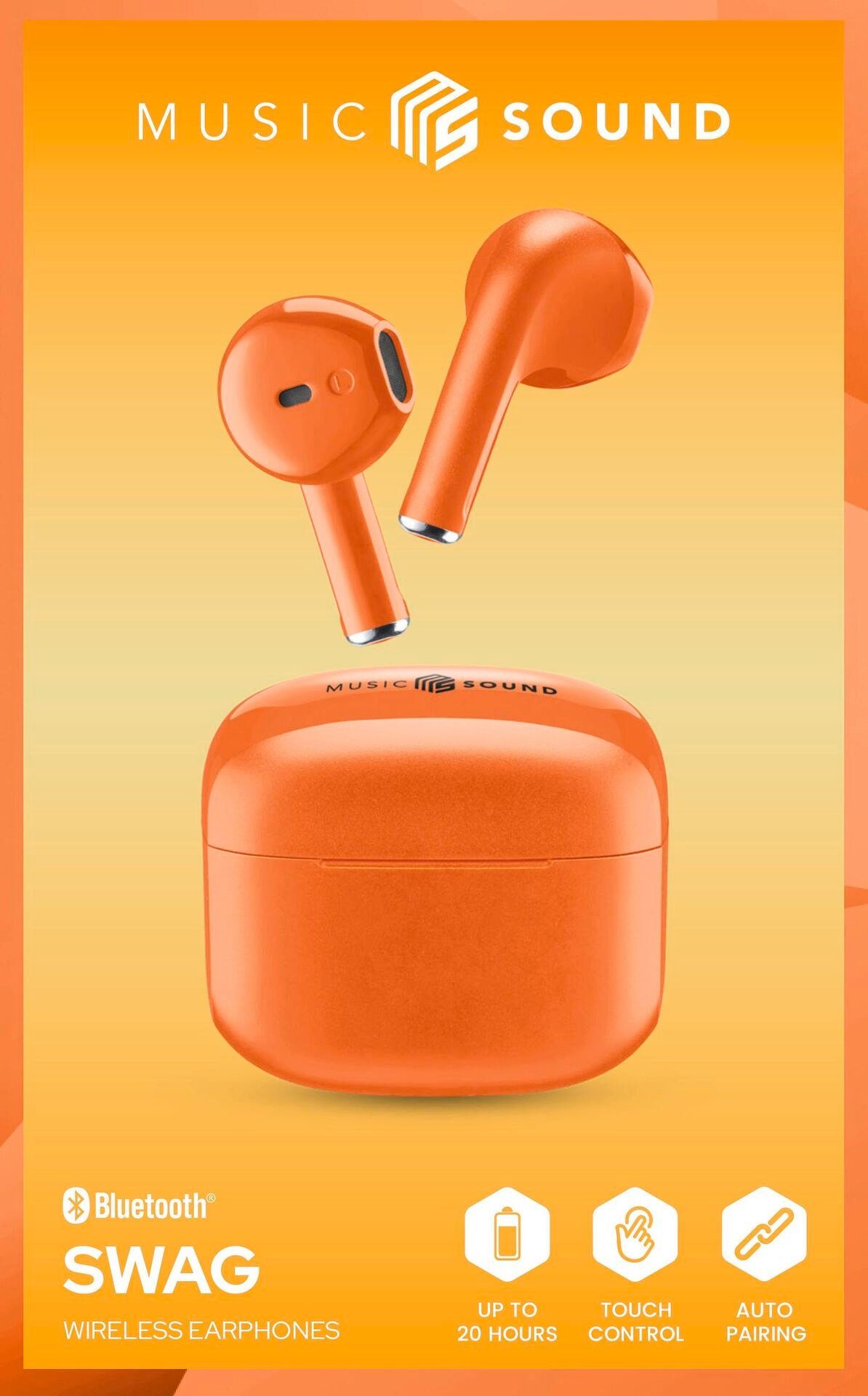 Cellularline Wireless in-ear-hoofdtelefoon SWAG BT hoofdtelefoon MS