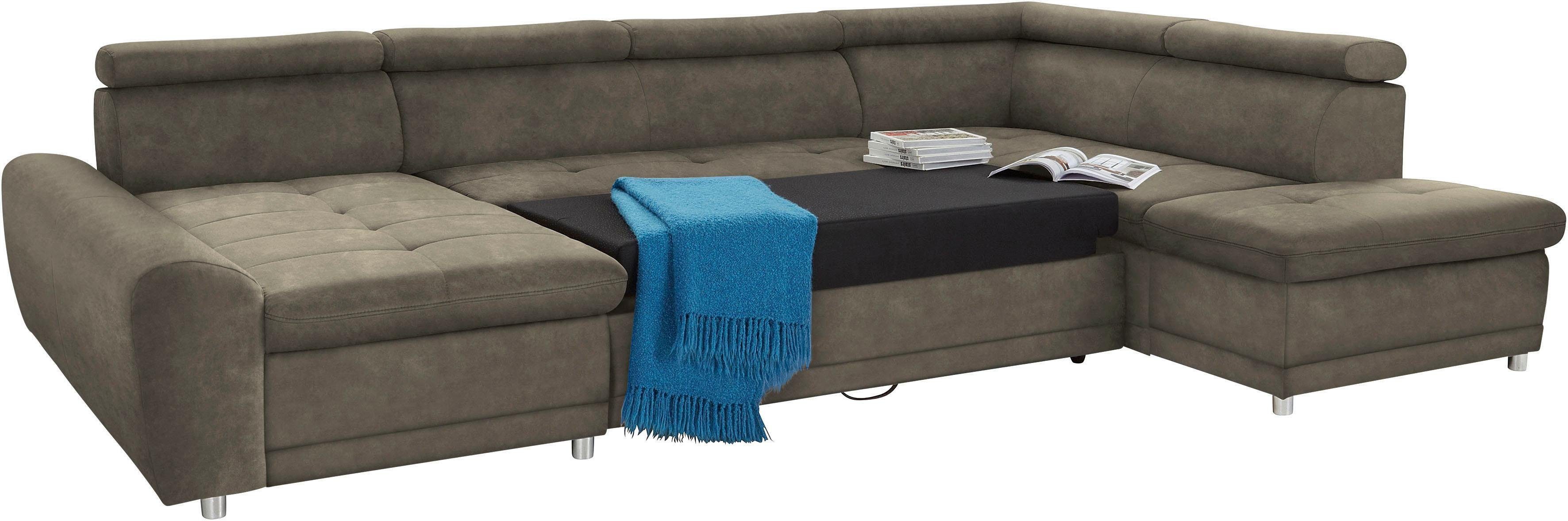 sit&more Zithoek Riva U-vorm optioneel met slaapfunctie