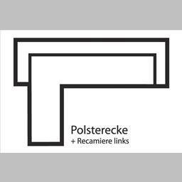 Home affaire Hoekbank Brest L-vorm met capitonnage en stiksels achter, strak design