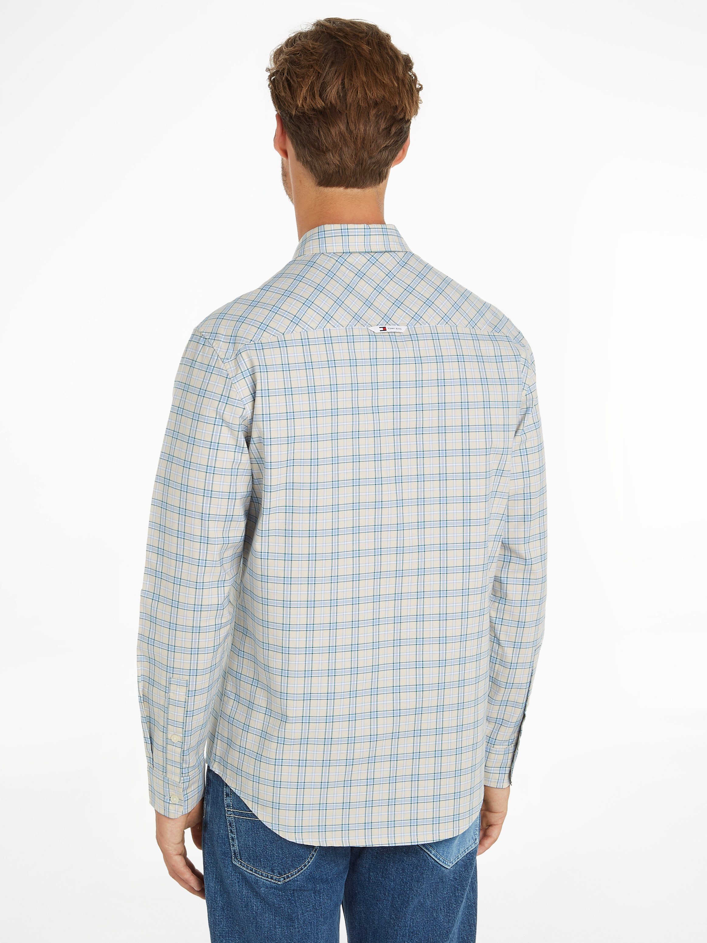 TOMMY JEANS Overhemd met lange mouwen TJM REG OXFORD CHECK SHIRT
