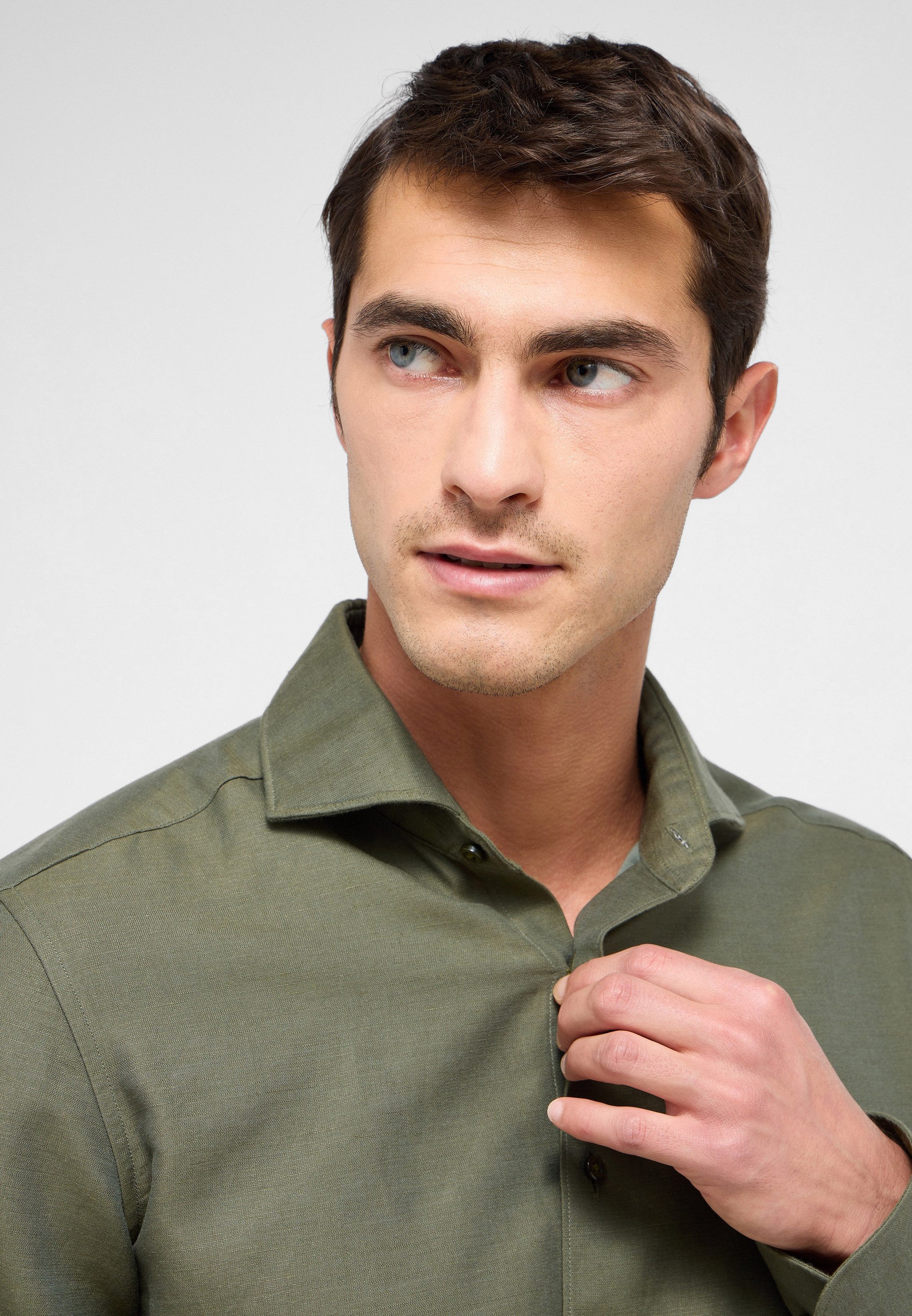 Eterna Overhemd met lange mouwen Slim fit EASY IRON (gemakkelijk te strijken)