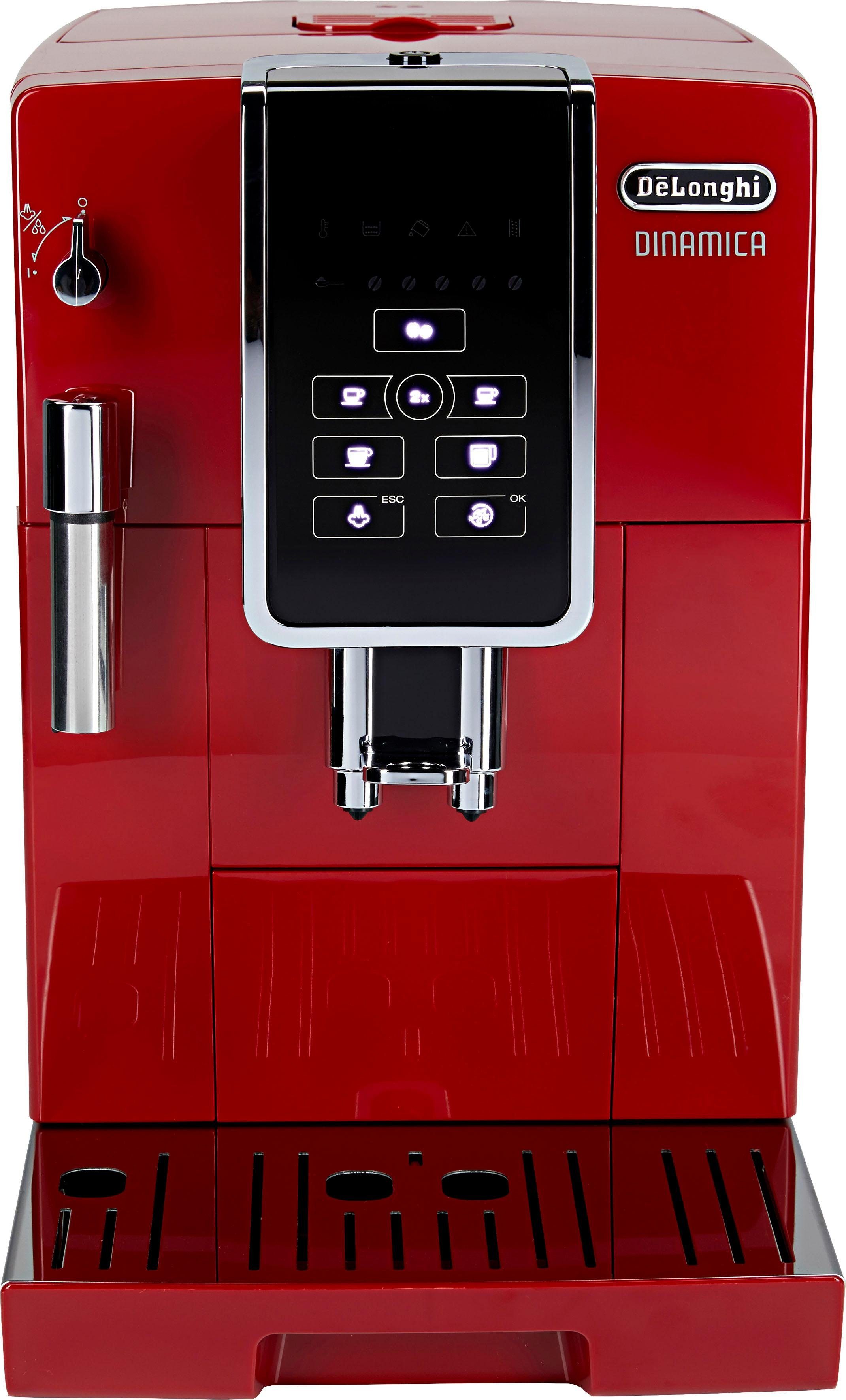 De'Longhi Volautomatisch koffiezetapparaat Dinamica ECAM 358.15.R, Directe keuzetoetsen voor espresso, koffie, long coffee en lungo