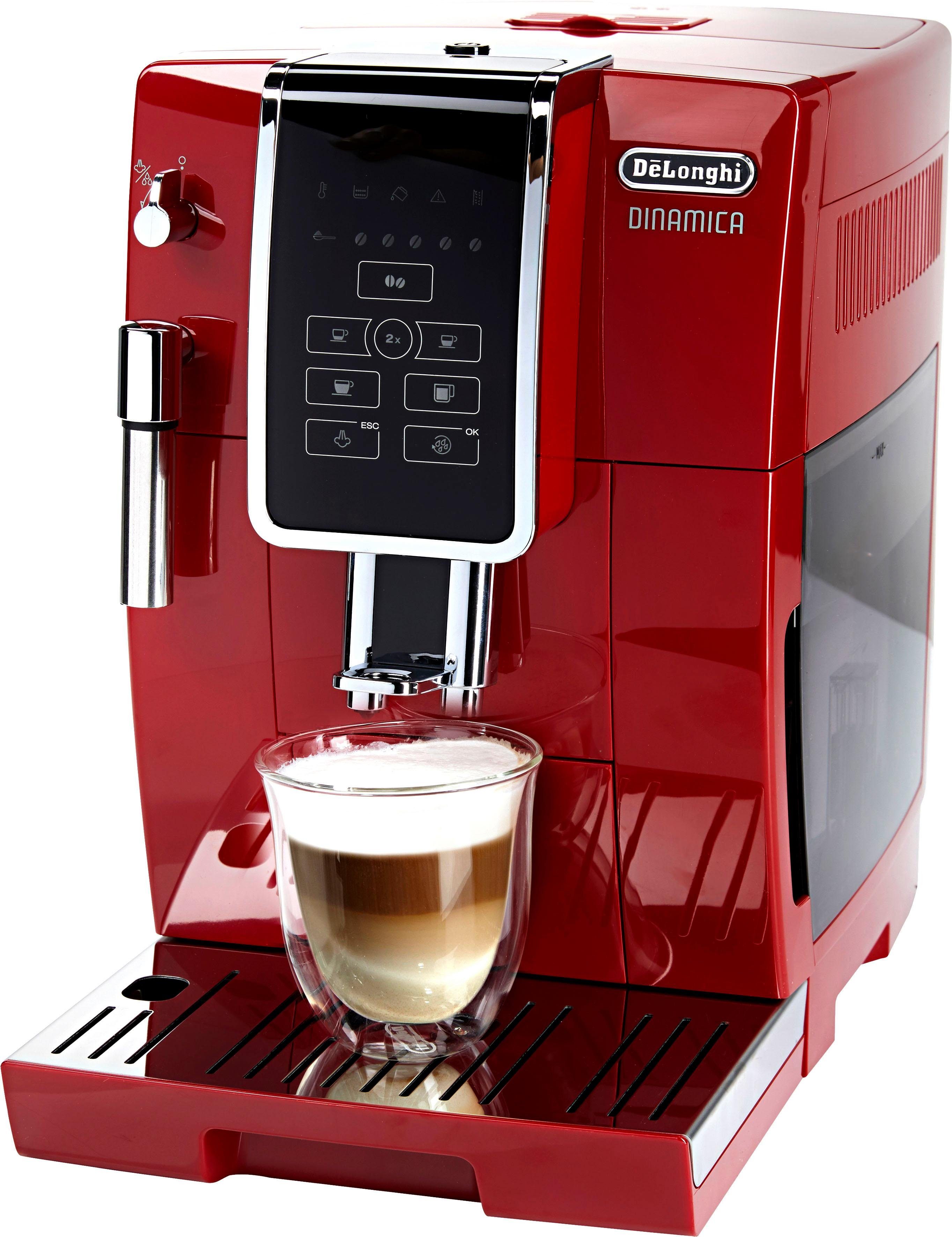 De'Longhi Volautomatisch koffiezetapparaat Dinamica ECAM 358.15.R, Directe keuzetoetsen voor espresso, koffie, long coffee en lungo