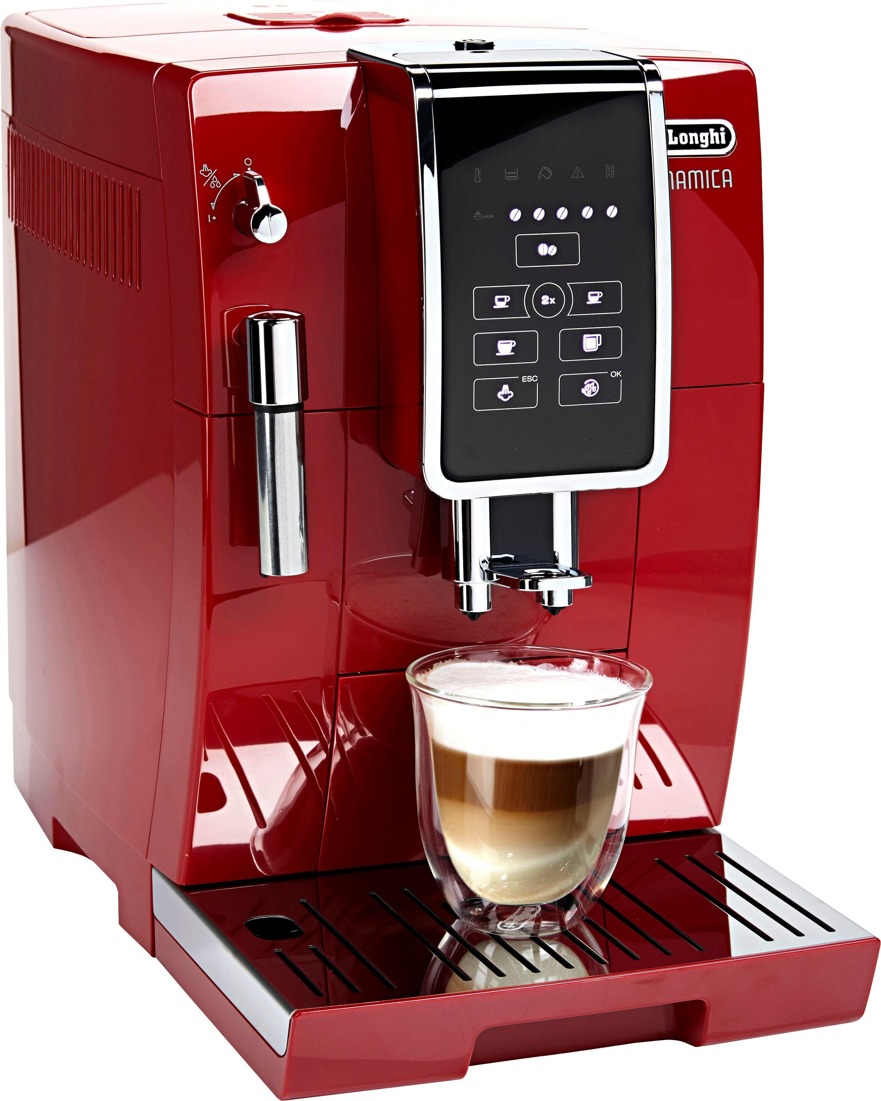 DELONGHI volautomatisch koffiezetapparaat Dinamica ECAM358.15.R, 1,8l reservoir, kegelmaalwerk