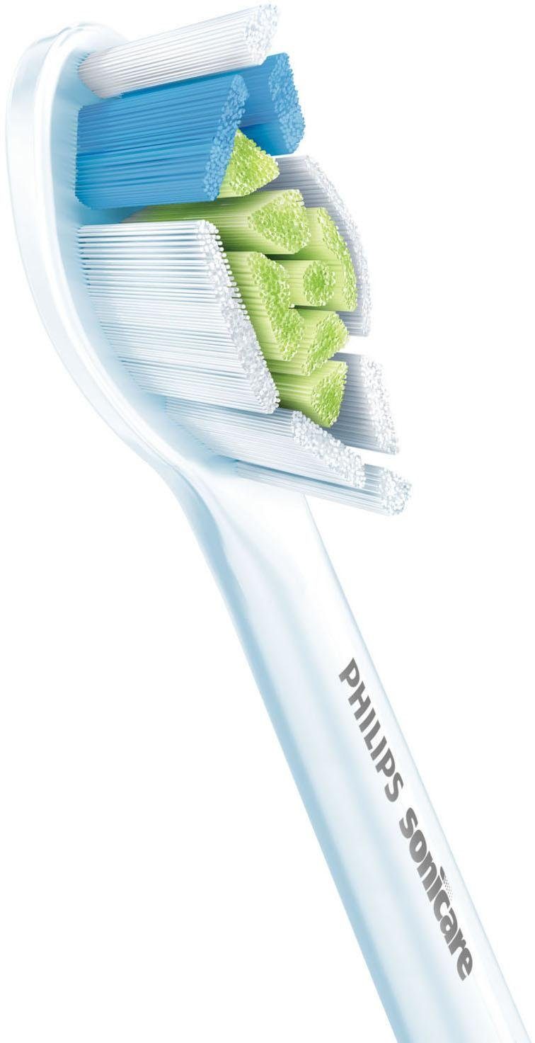 Philips Sonicare Opzetborsteltjes Standaard W2 Optimal White, kleur wit met de borstelkopherkenning, standaardformaat