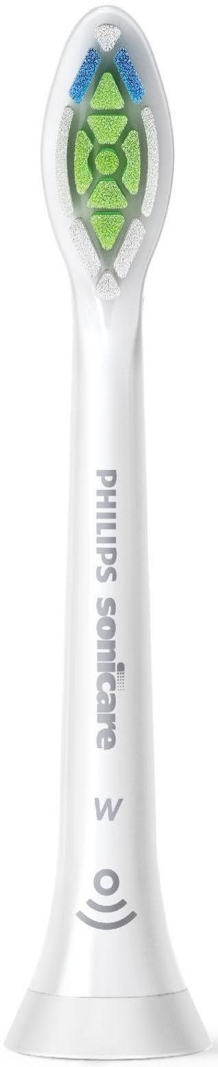 Philips Sonicare Opzetborsteltjes Standaard W2 Optimal White, kleur wit met de borstelkopherkenning, standaardformaat