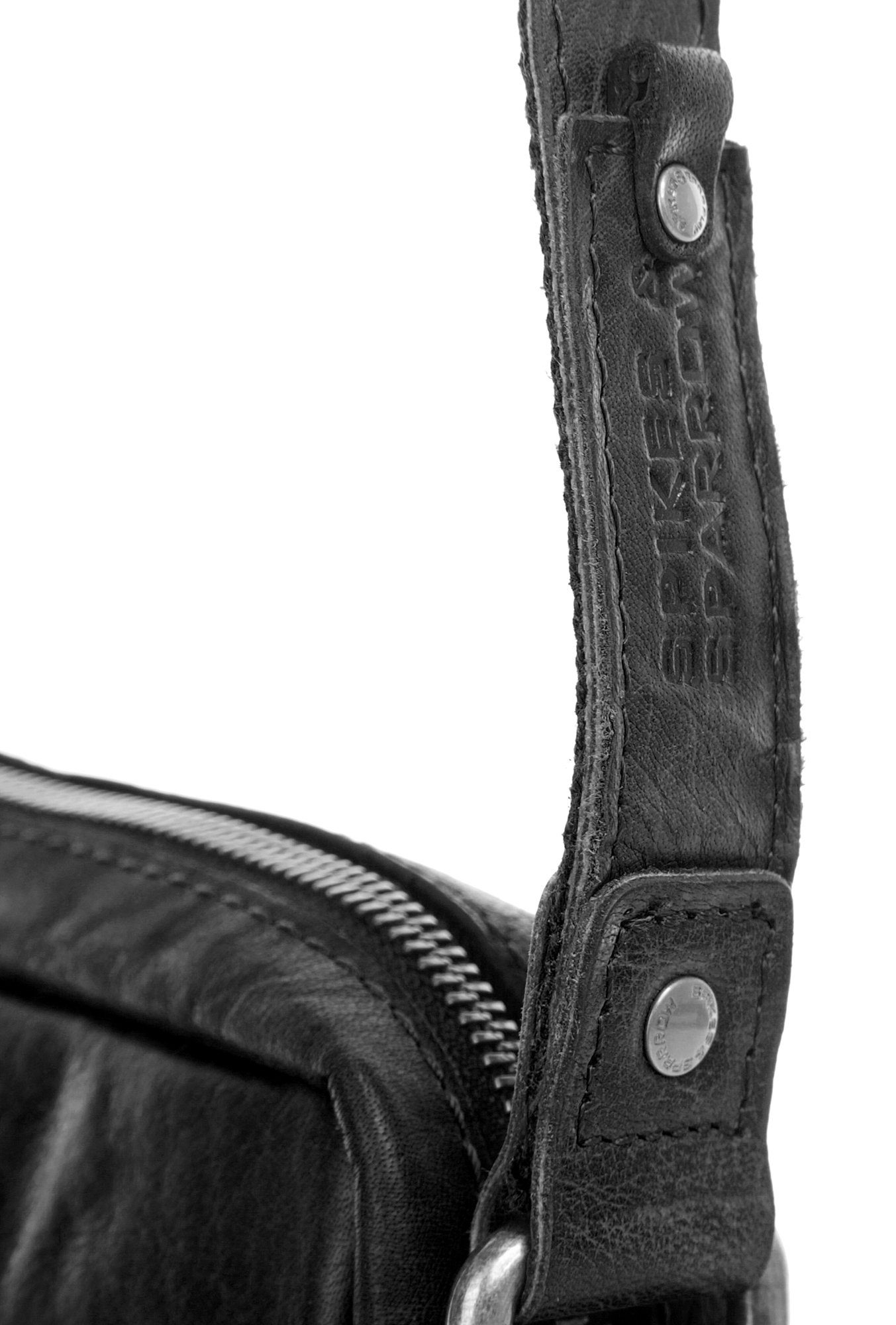 Spikes & Sparrow Schoudertas echt leder