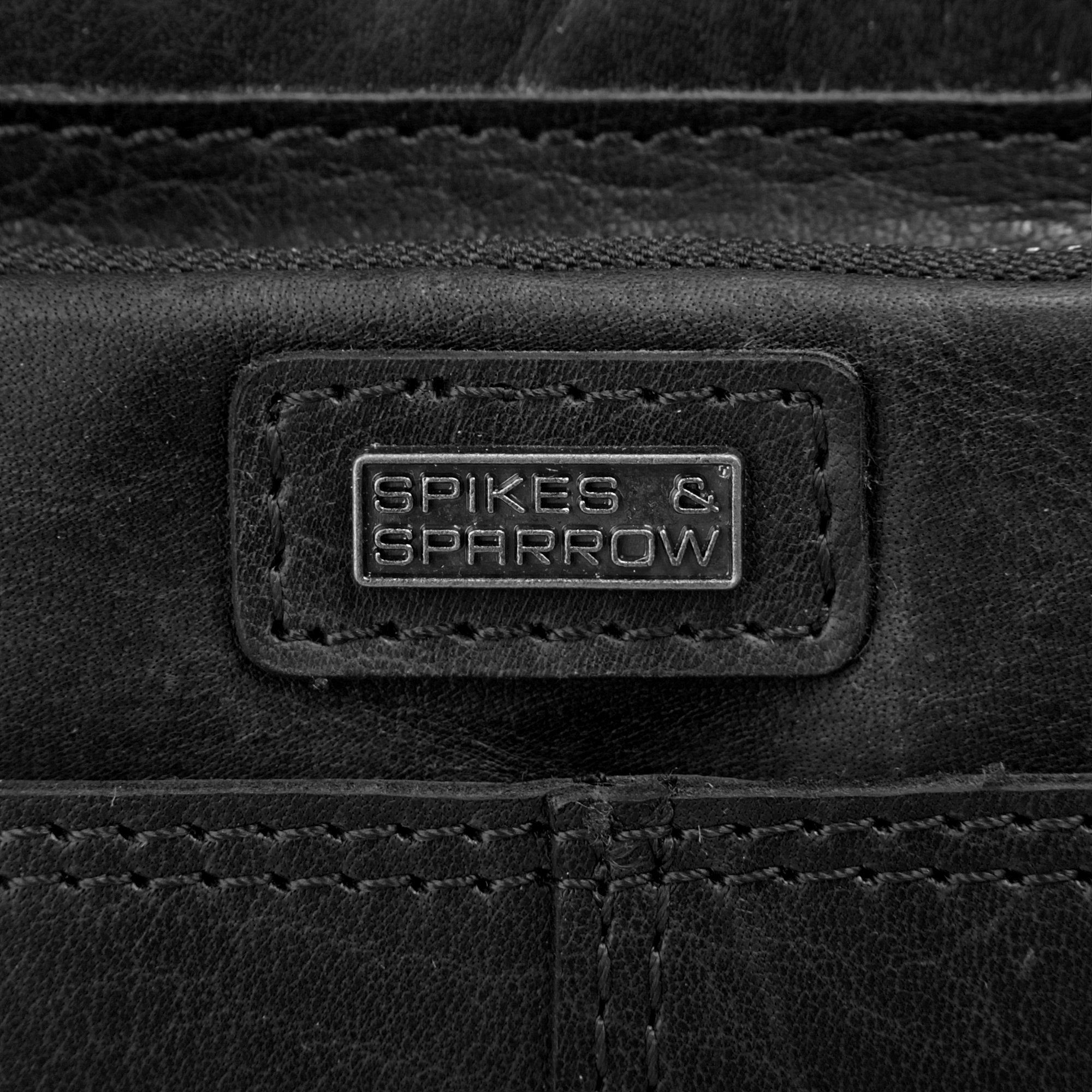 Spikes & Sparrow Schoudertas echt leder