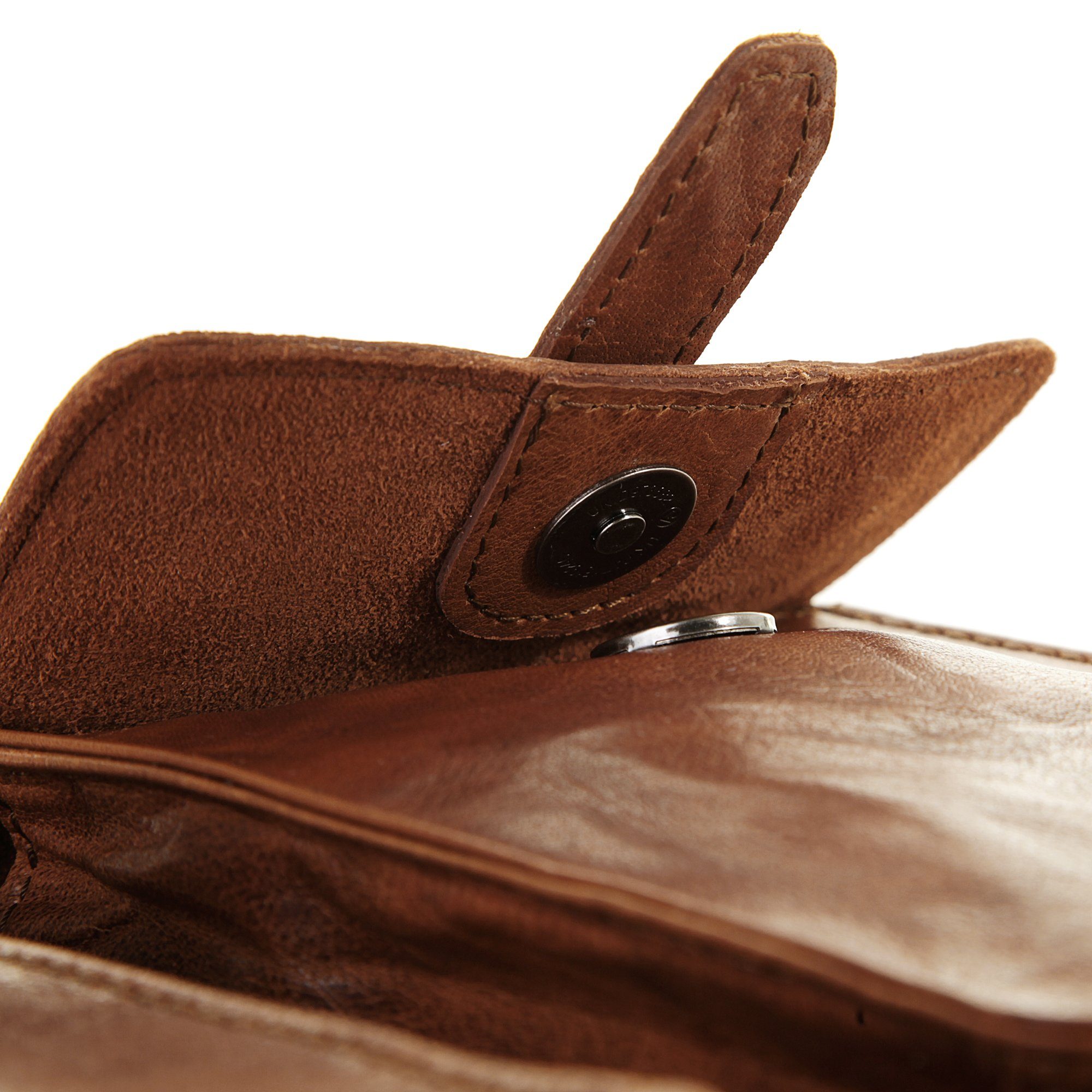 Spikes & Sparrow Schoudertas echt leder