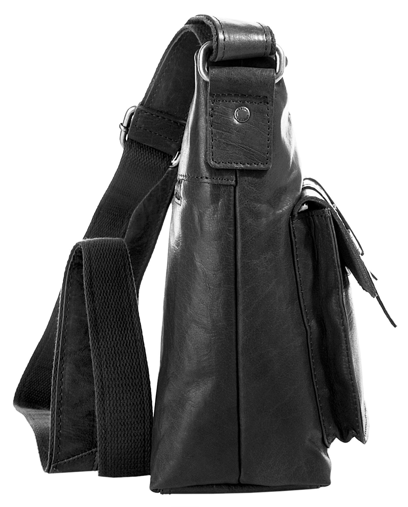 Spikes & Sparrow Schoudertas echt leder