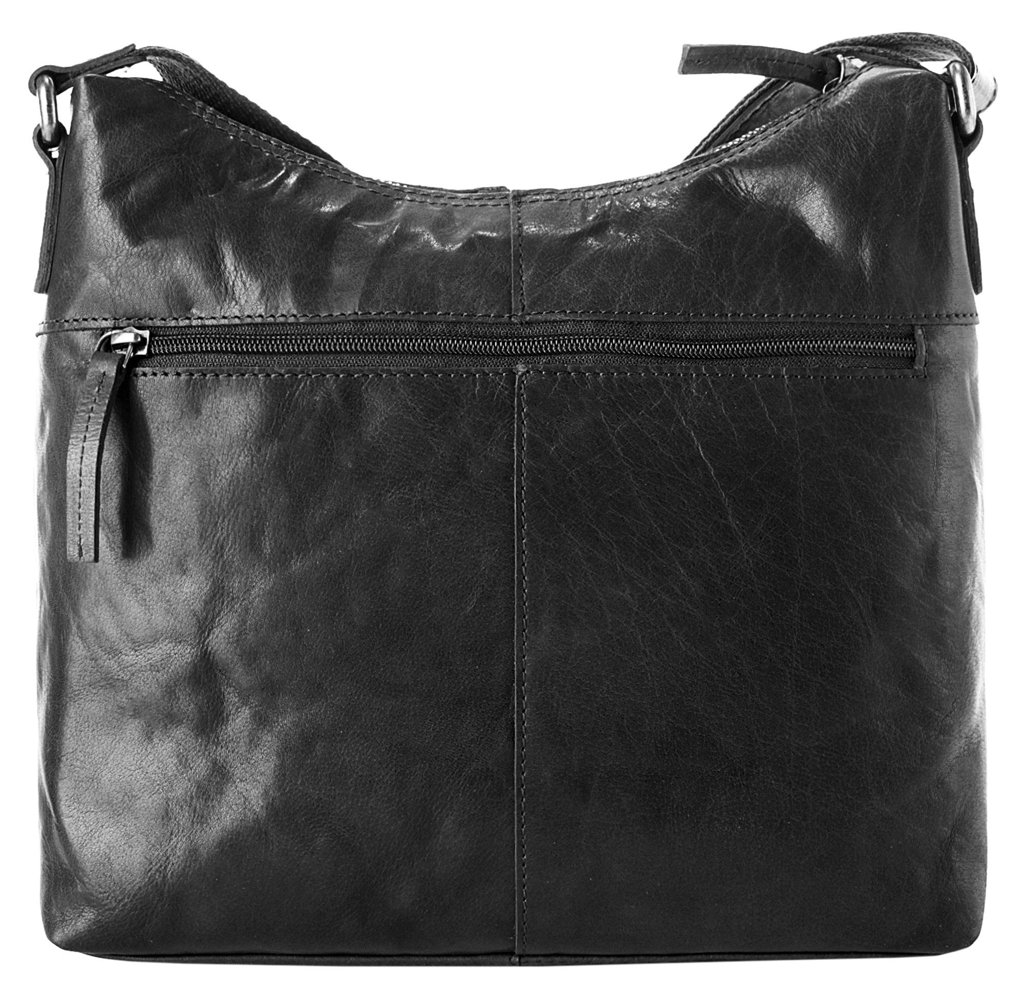 Spikes & Sparrow Schoudertas echt leder