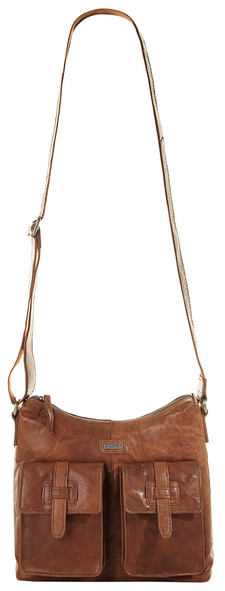 Spikes & Sparrow Schoudertas echt leder