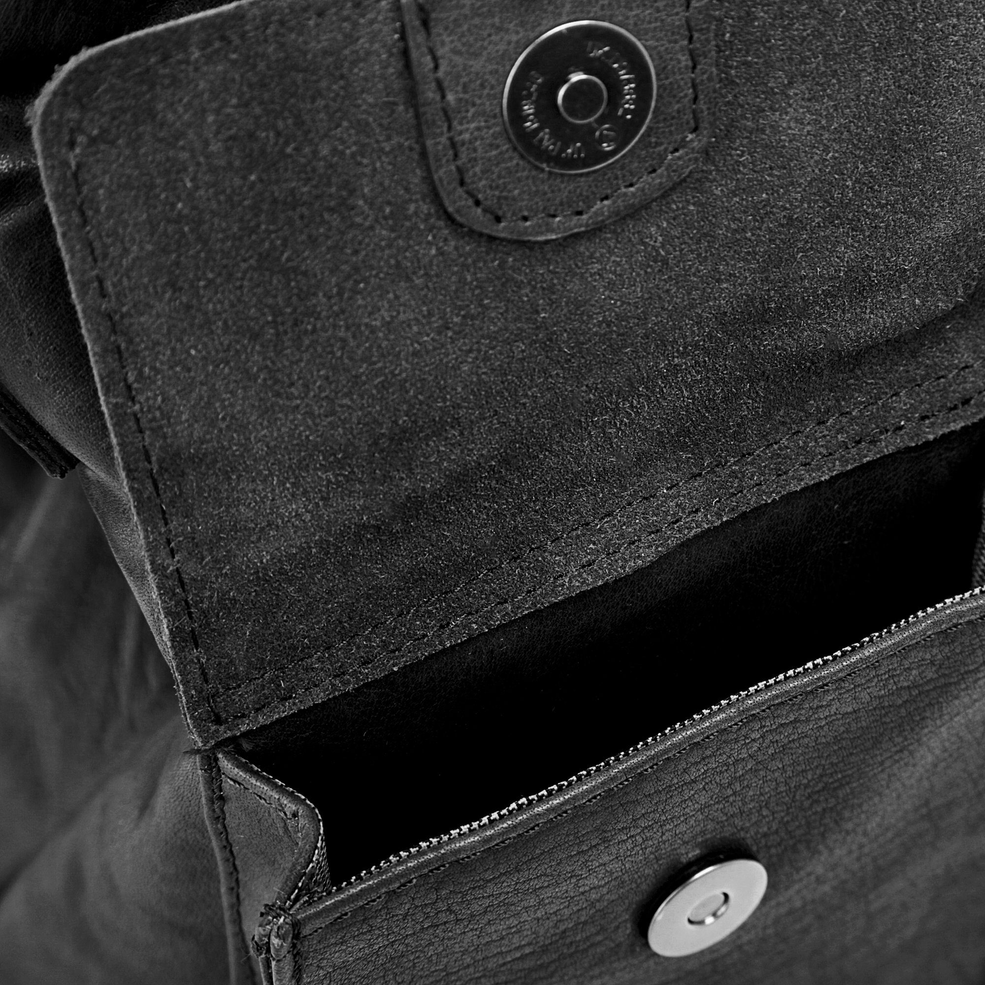 Spikes & Sparrow Schoudertas echt leder