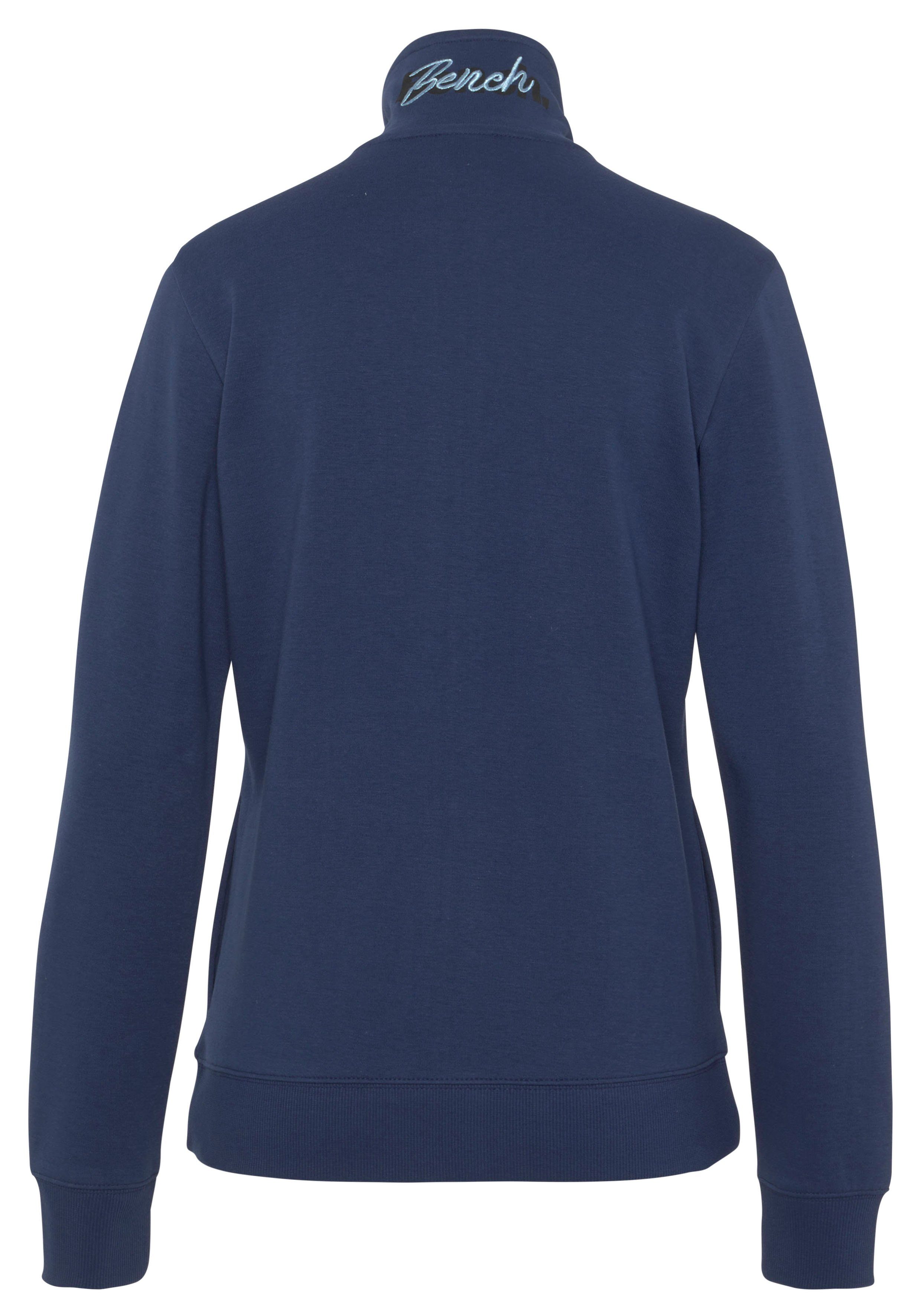 Bench. Loungewear Sweatvest met geborduurd staande kraag, loungepak (1-delig)